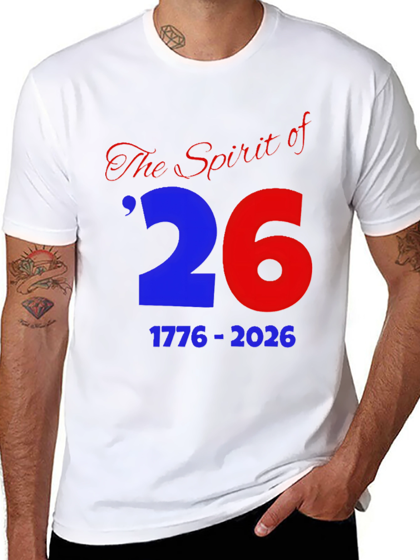 The Spirit of 26 T-Shirt - Patriotic Design