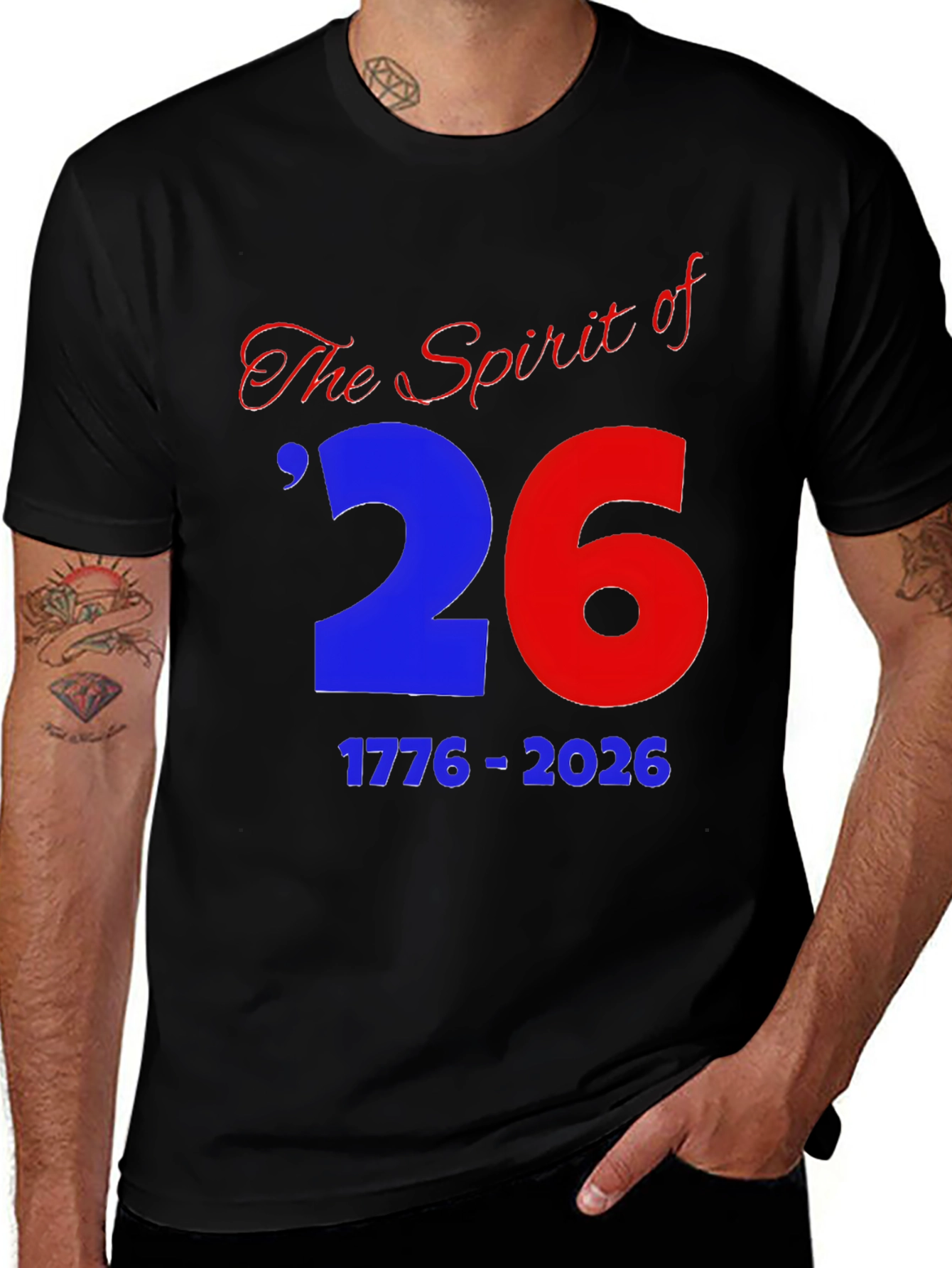 The Spirit of 26 T-Shirt - Patriotic Design