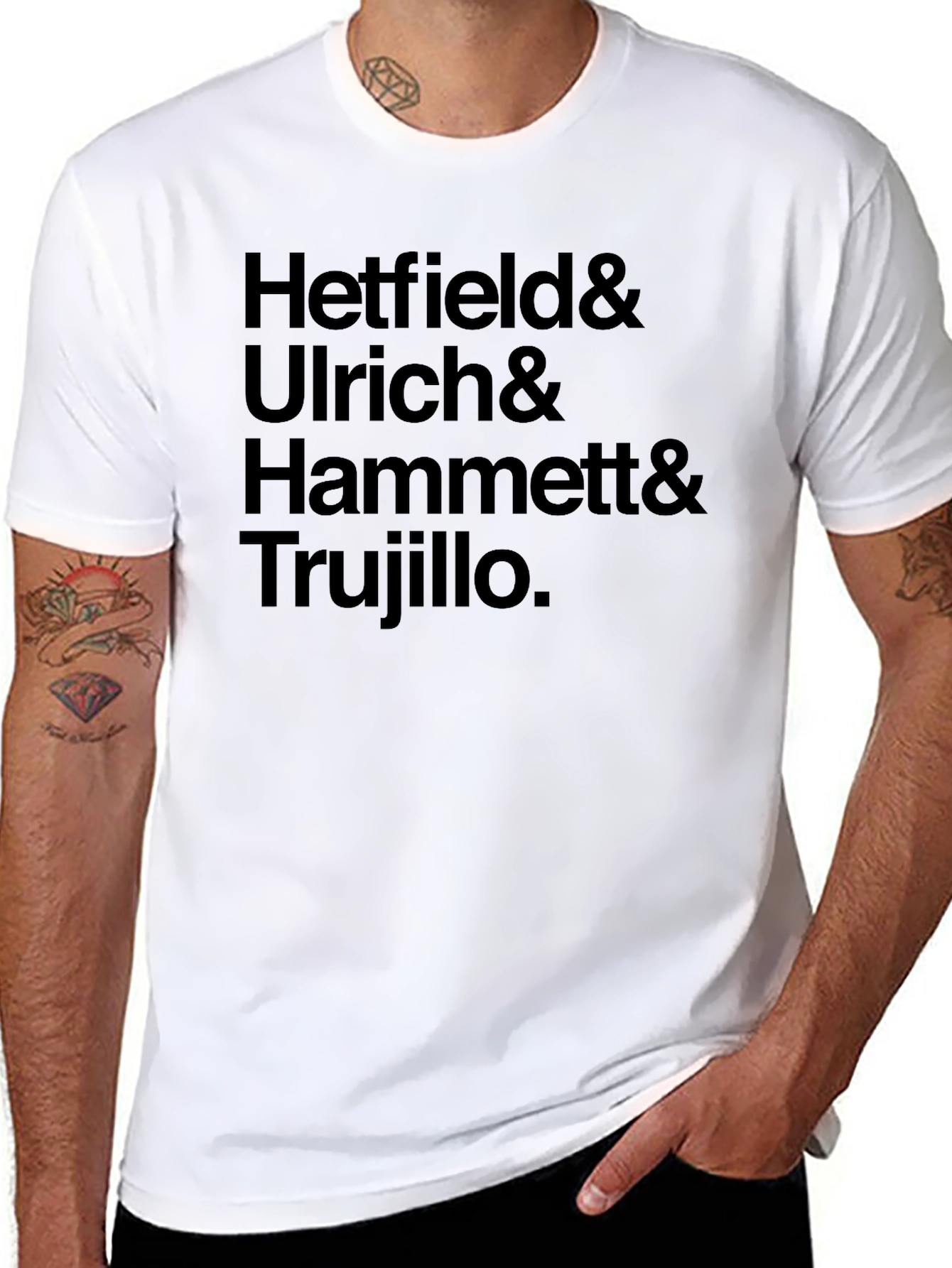 Metallica Band Members Names T-Shirt