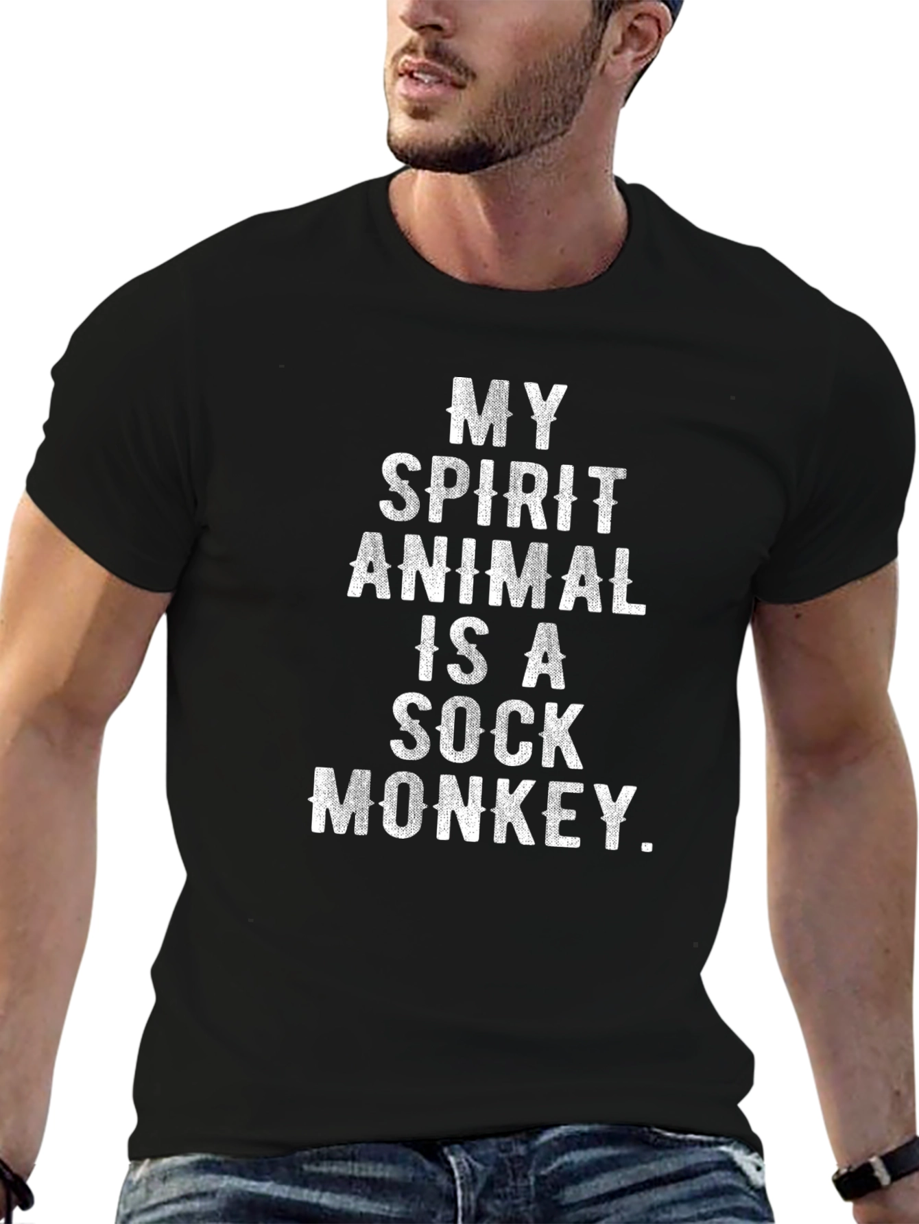 Spirit Animal Sock Monkey Graphic Tee