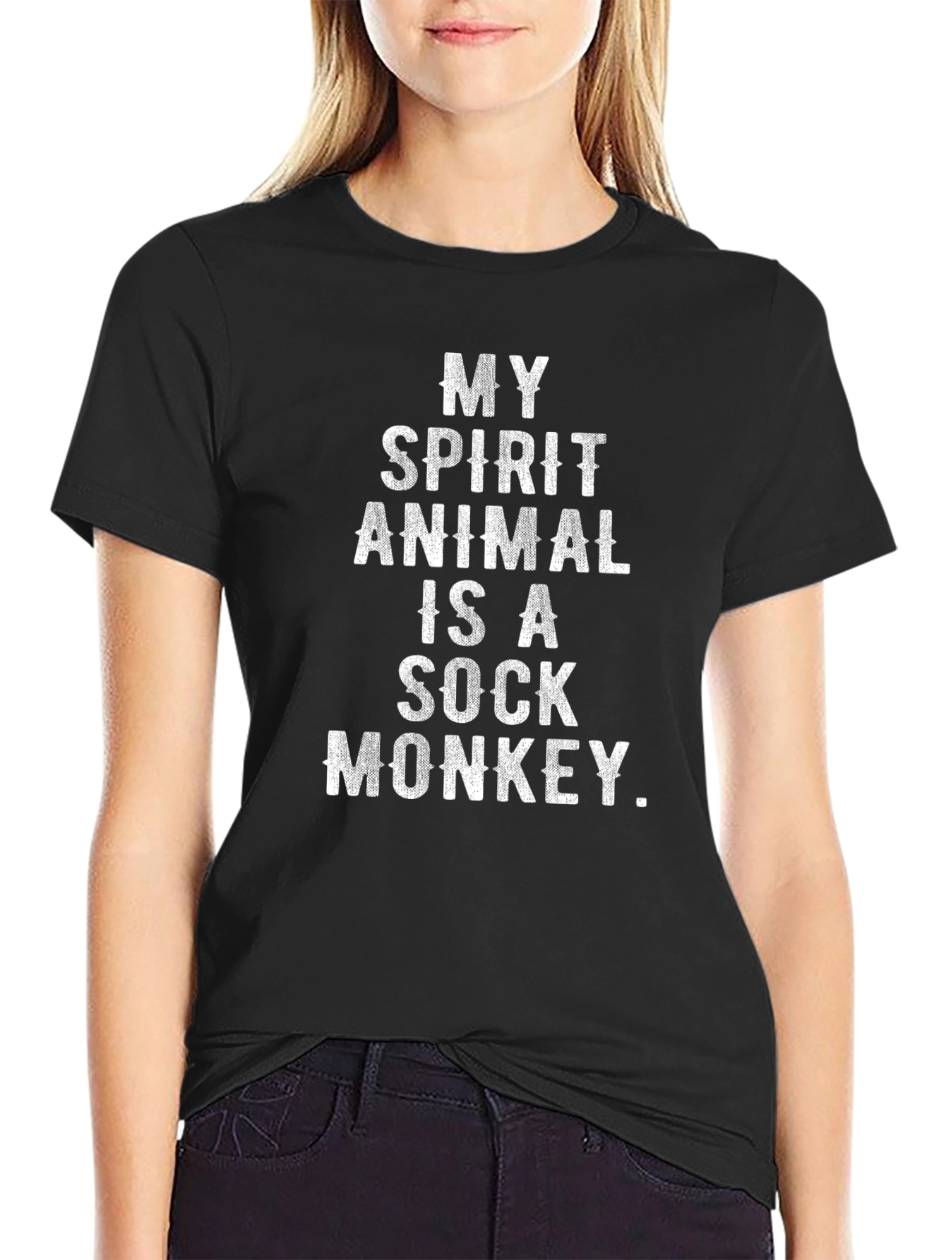 Spirit Animal Sock Monkey Graphic Tee