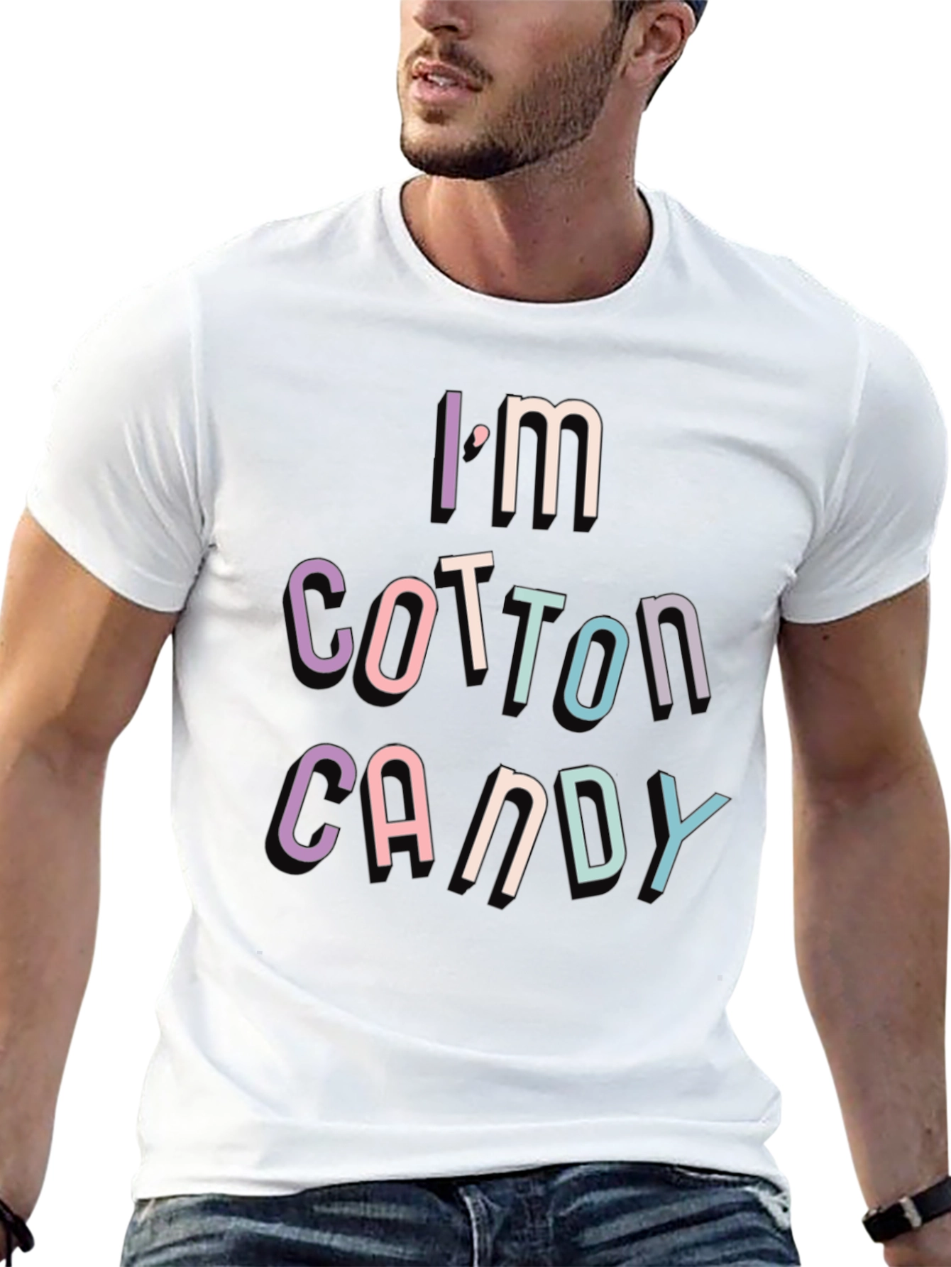 Im Cotton Candy Graphic T-Shirt