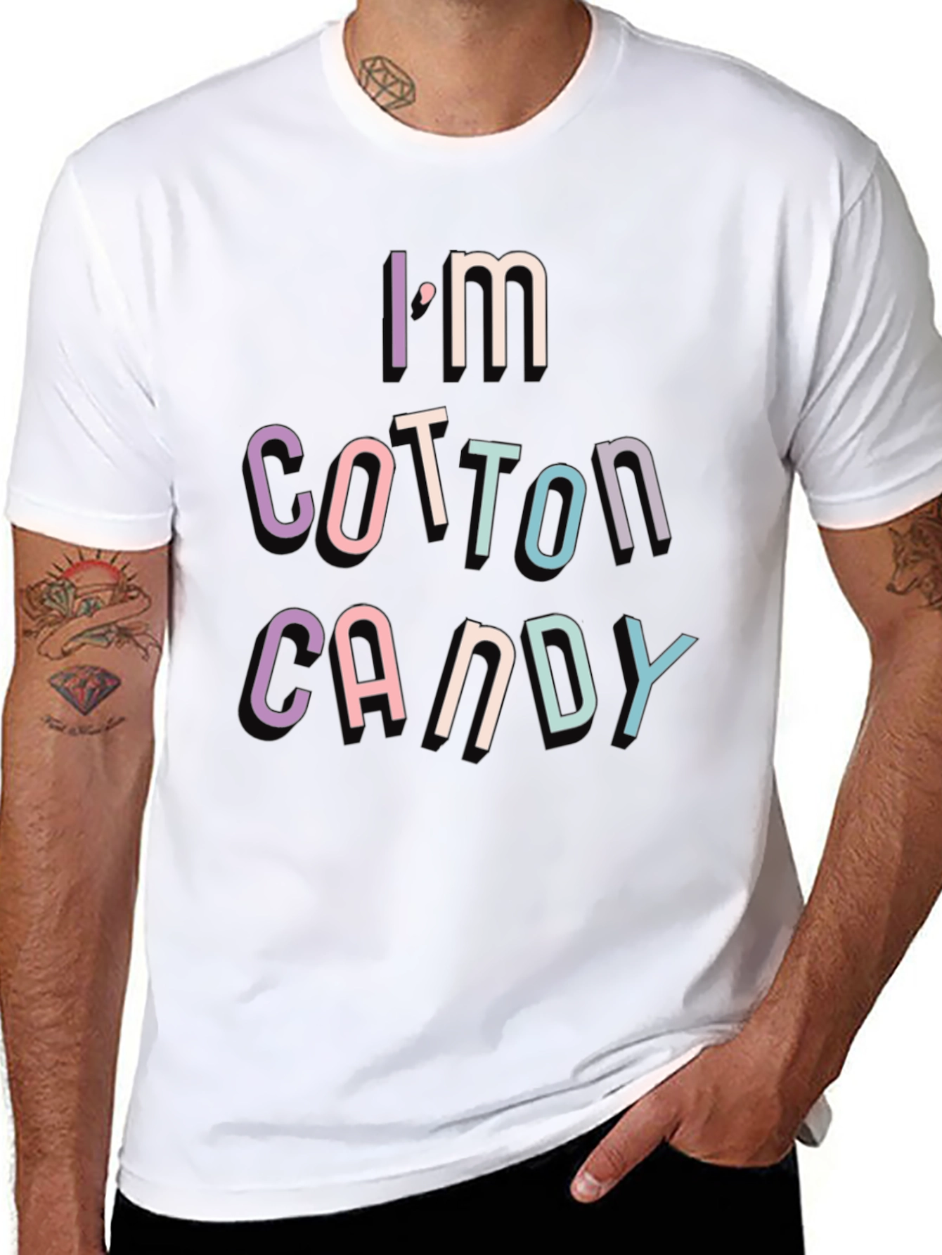 Im Cotton Candy Graphic T-Shirt