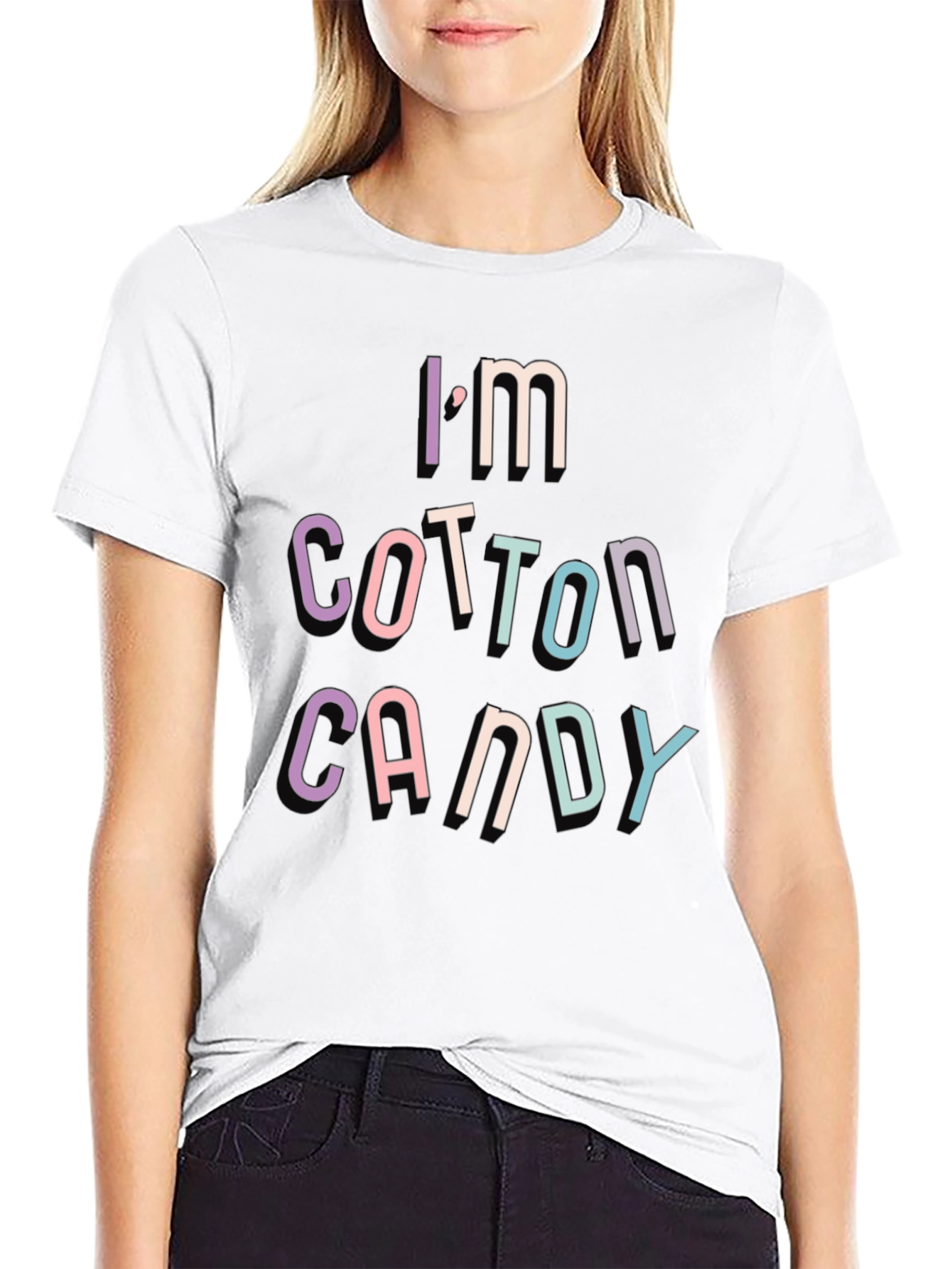 Im Cotton Candy Graphic T-Shirt