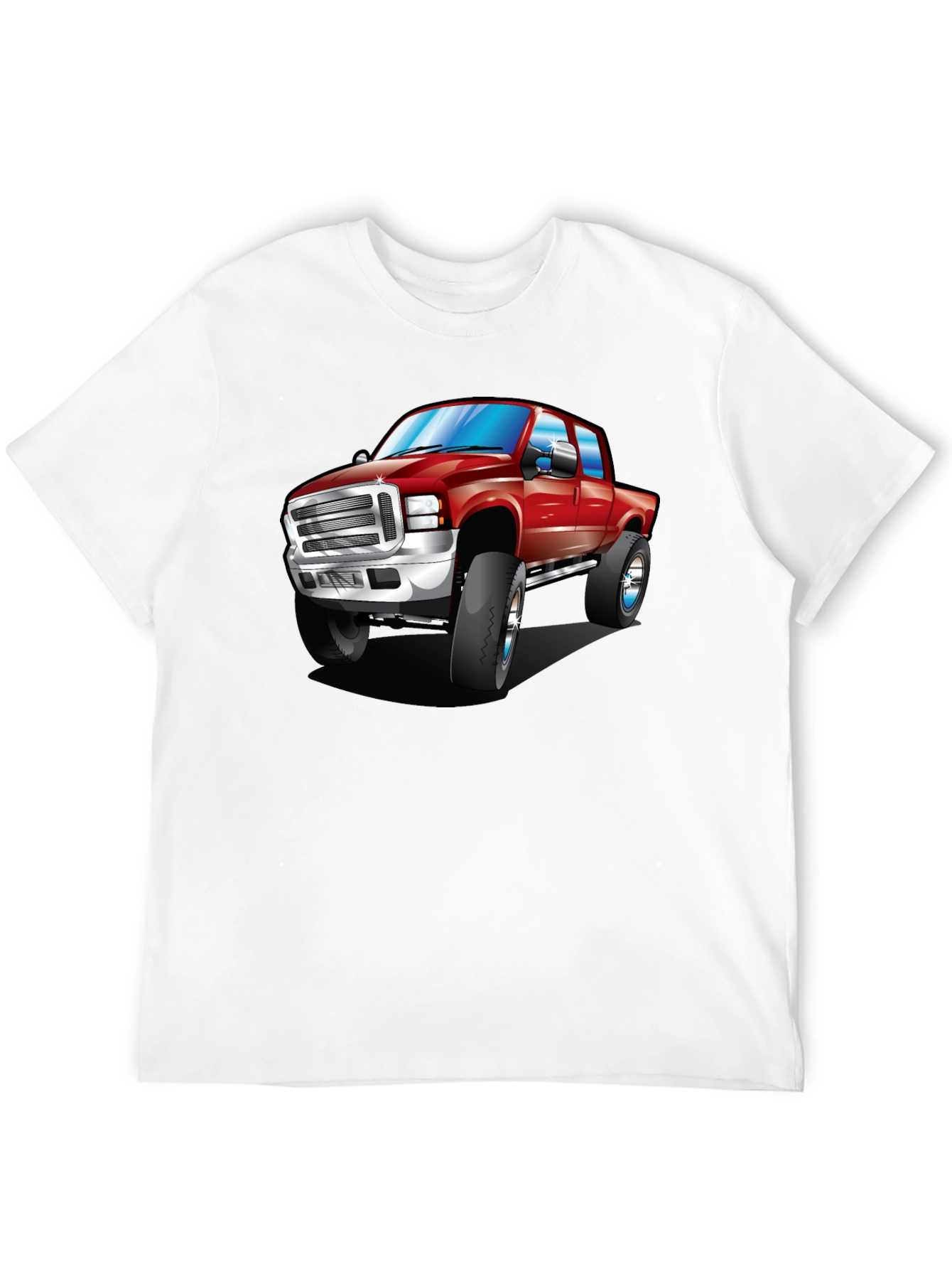 Red Truck Graphic Tee - Black