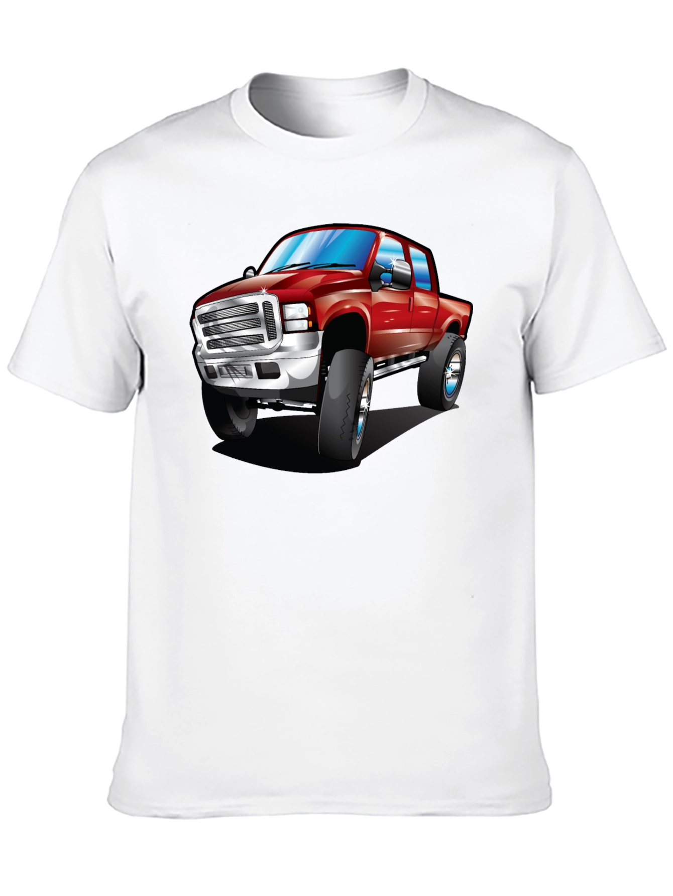 Red Truck Graphic Tee - Black