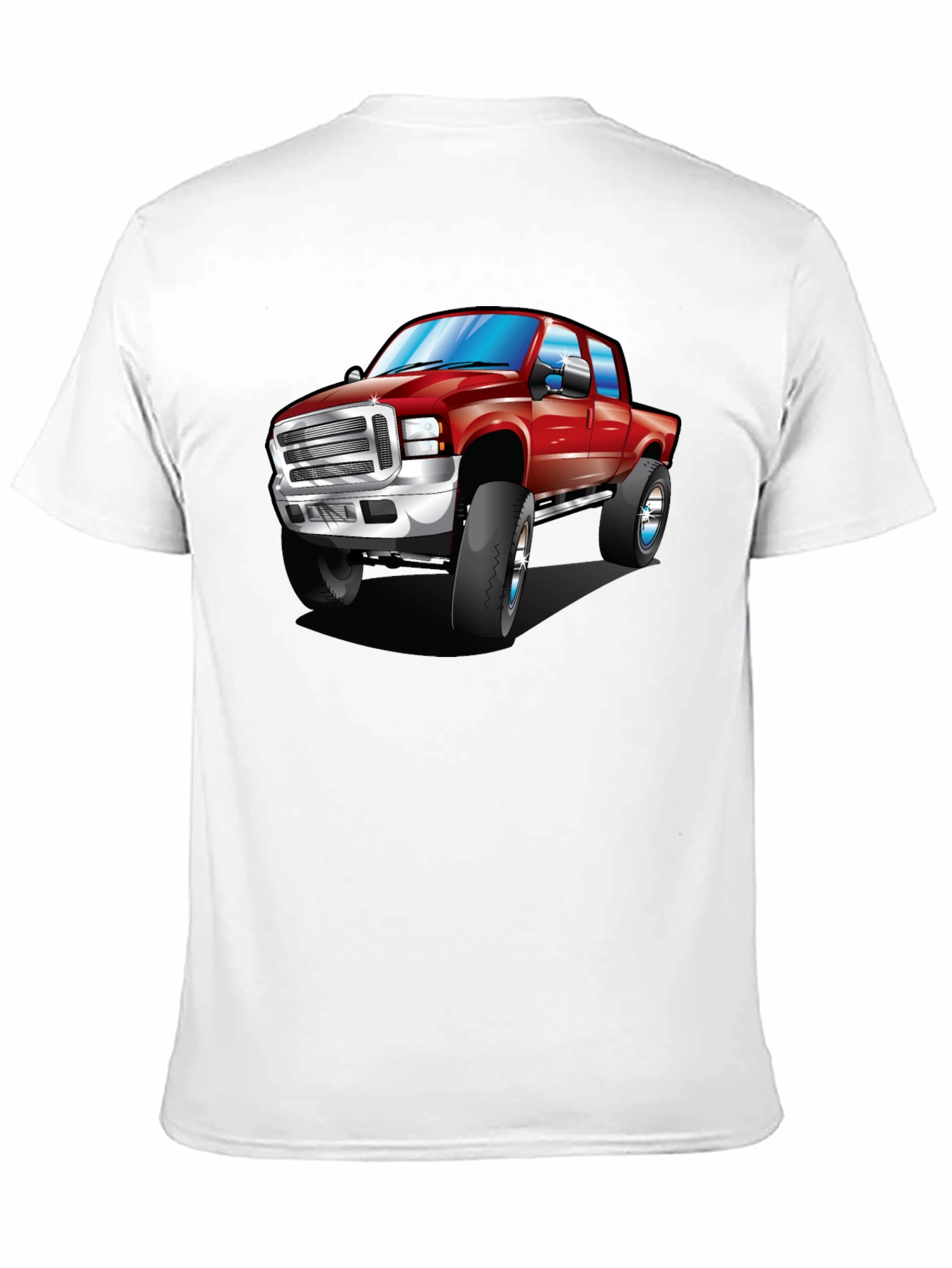 Red Truck Graphic Tee - Black