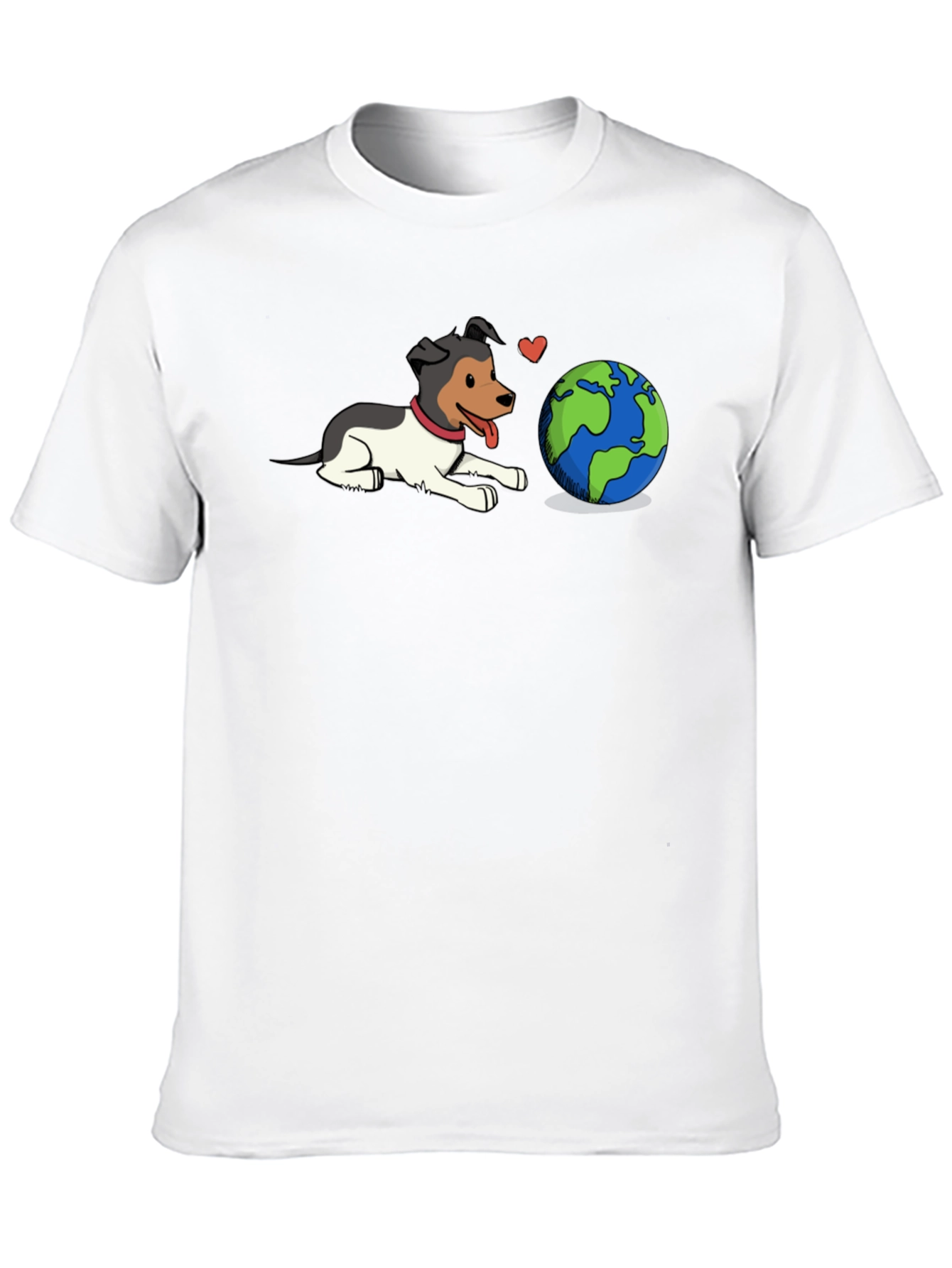 Dog Loves Earth Graphic T-Shirt