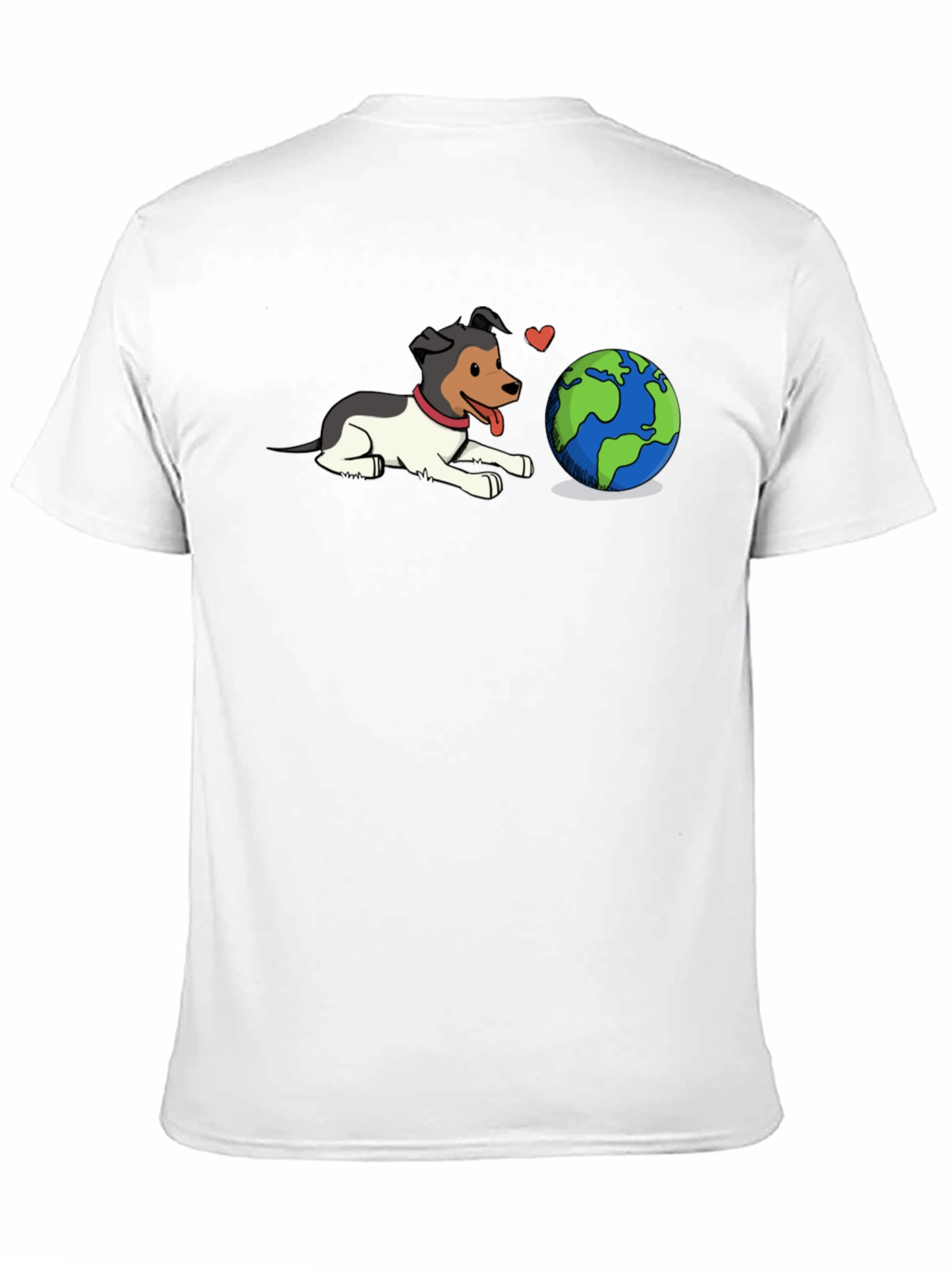 Dog Loves Earth Graphic T-Shirt