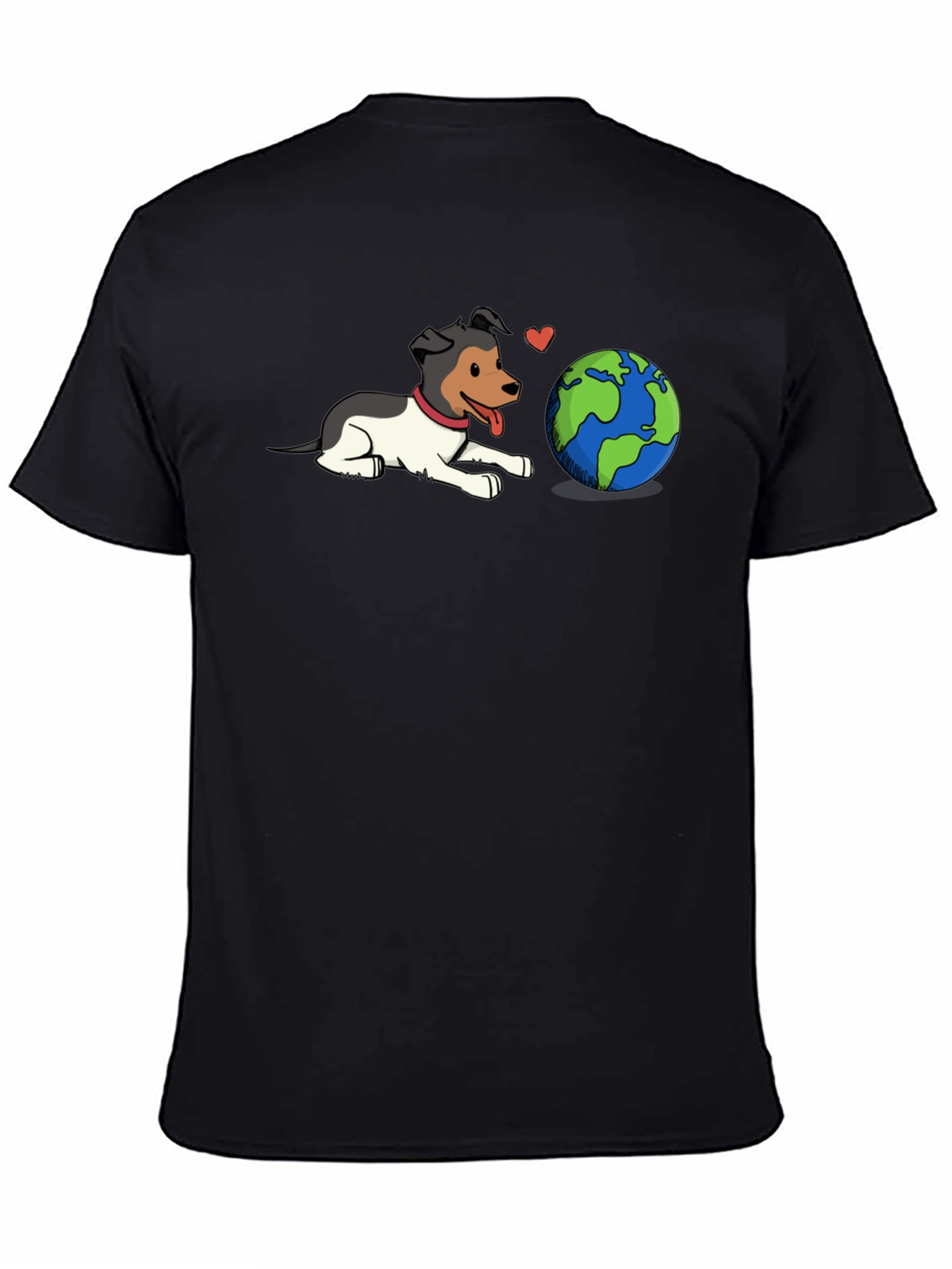 Dog Loves Earth Graphic T-Shirt