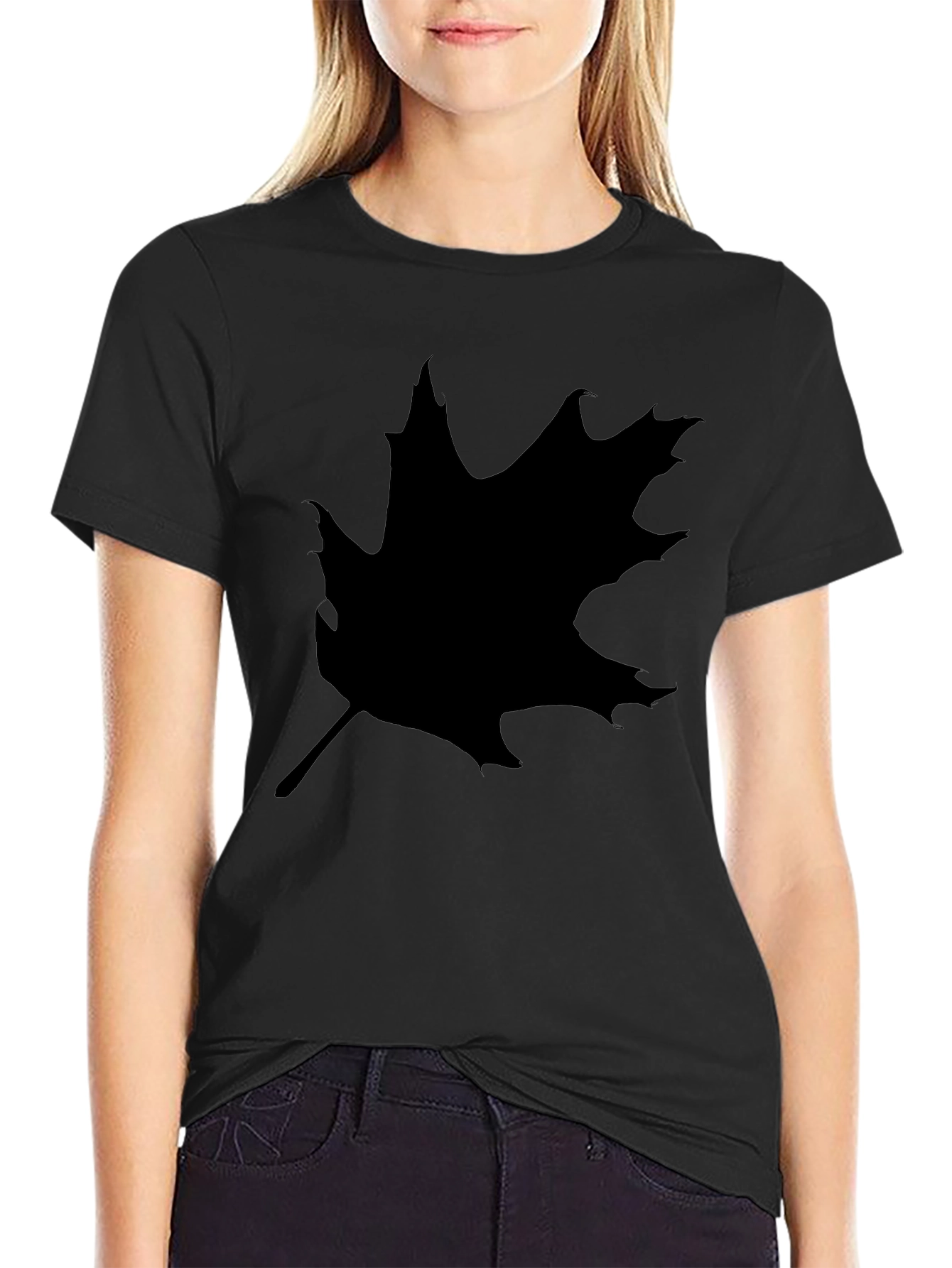 Maple Leaf Black T-Shirt