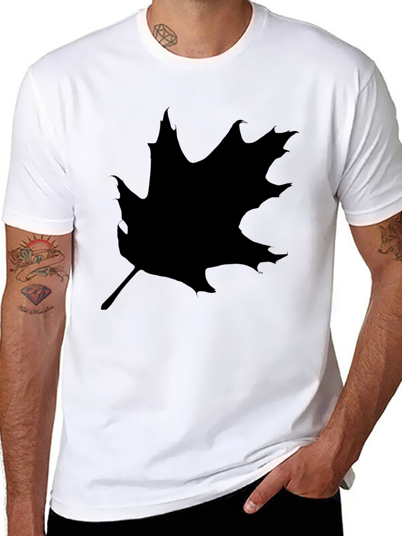 Maple Leaf Black T-Shirt