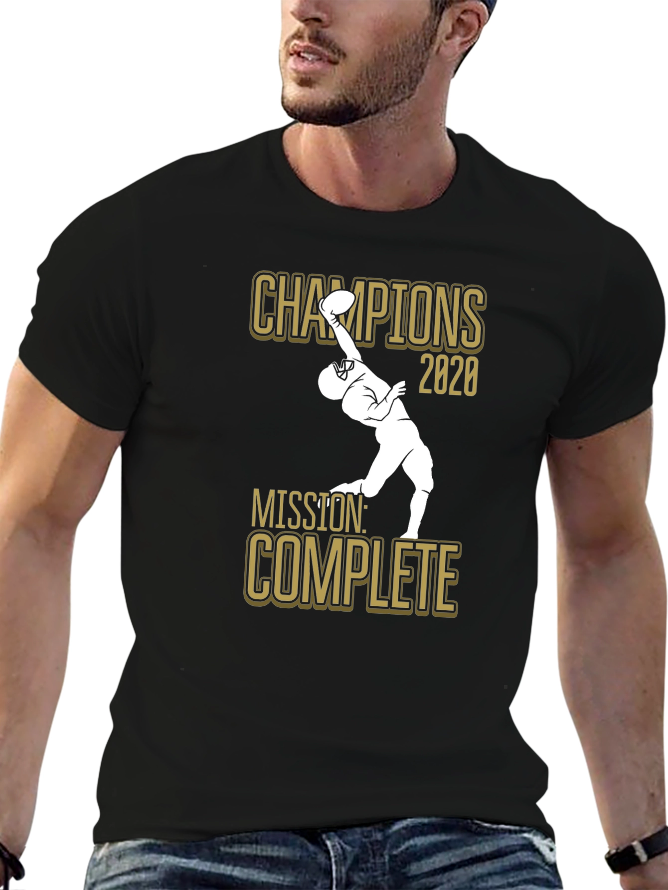 Champions 2020 Mission Complete Black T-Shirt