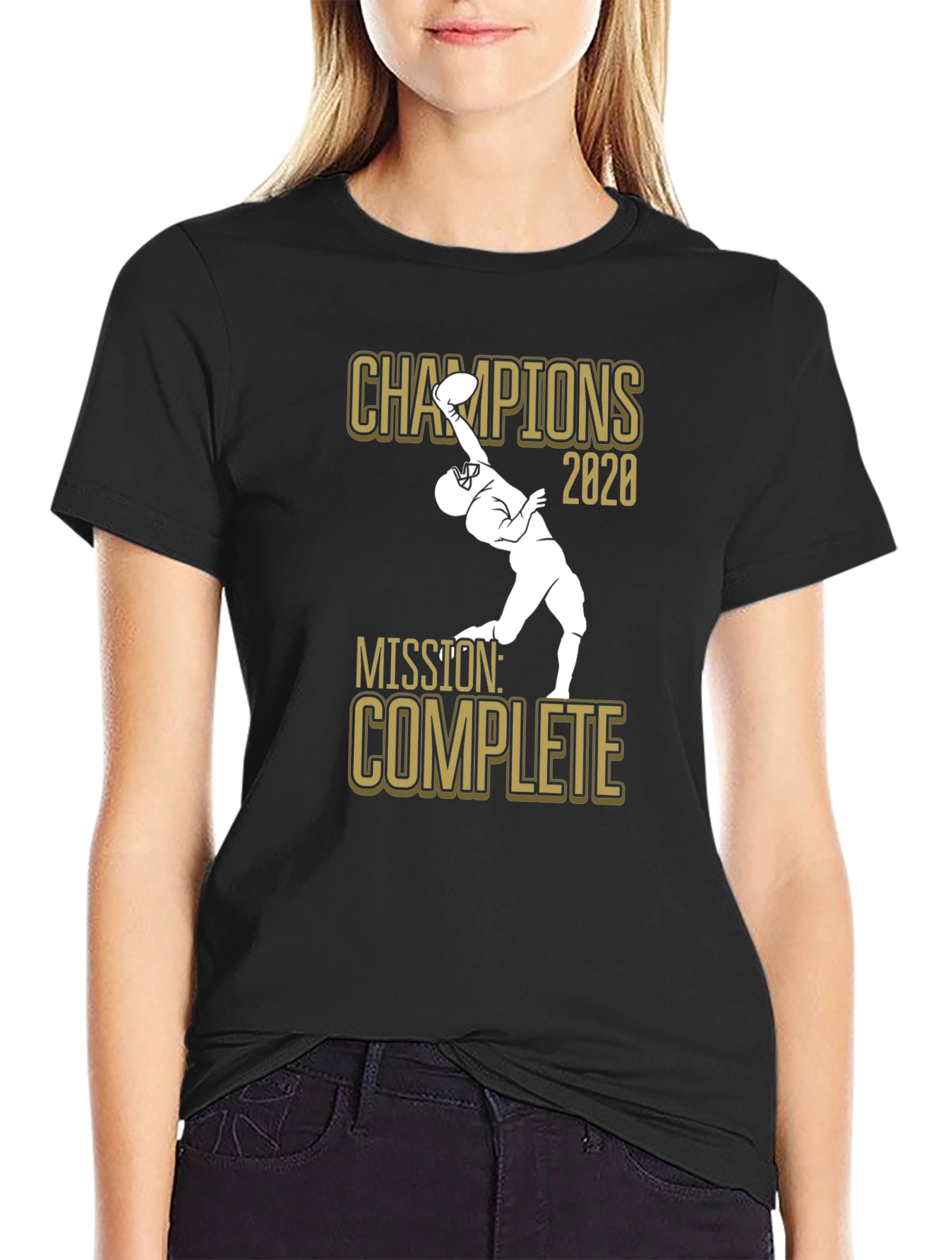Champions 2020 Mission Complete Black T-Shirt