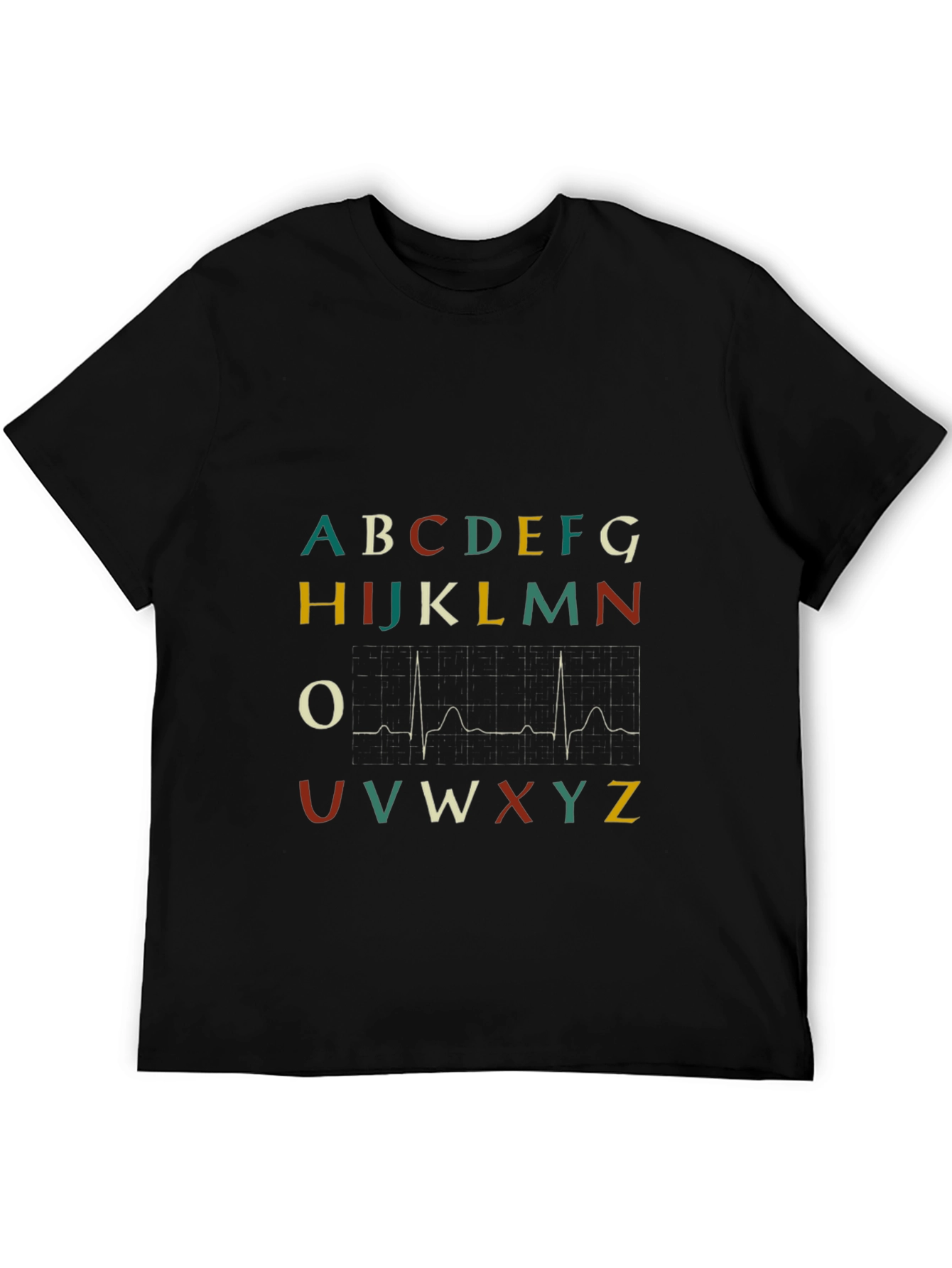 EKG Alphabet T-Shirt - Doctor Nurse Medical Gift