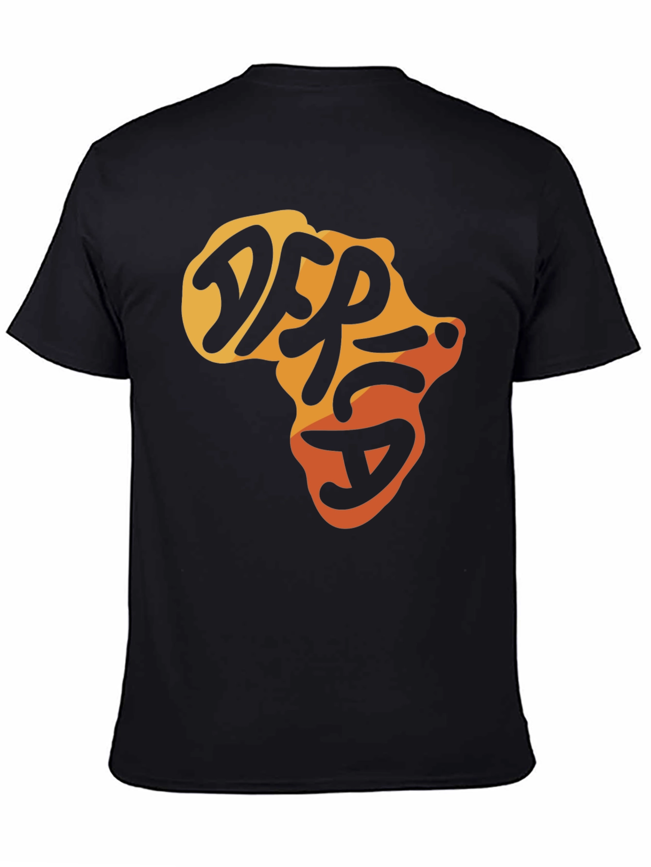 Africa Map Graphic Tee - Black