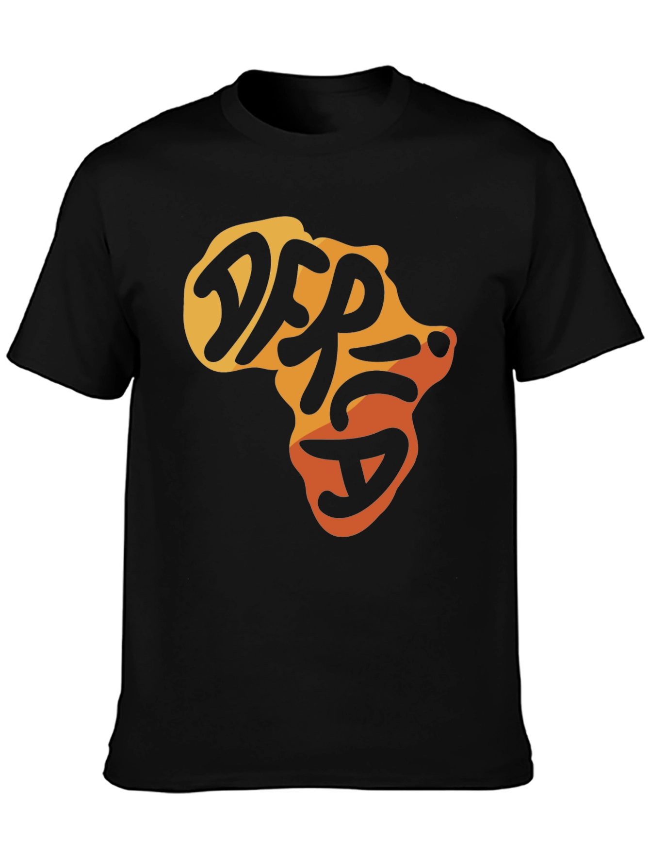 Africa Map Graphic Tee - Black