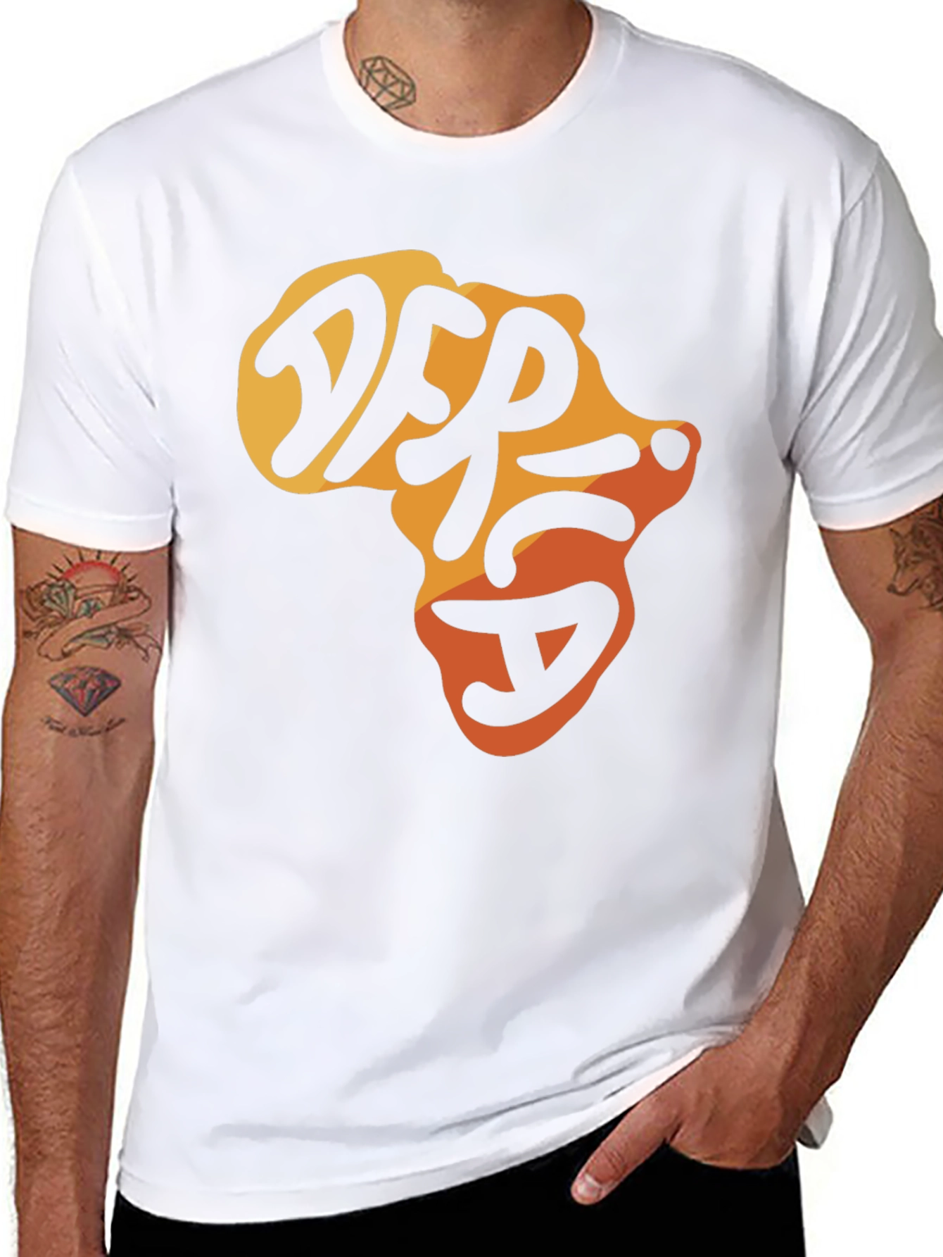 Africa Map Graphic Tee - Black