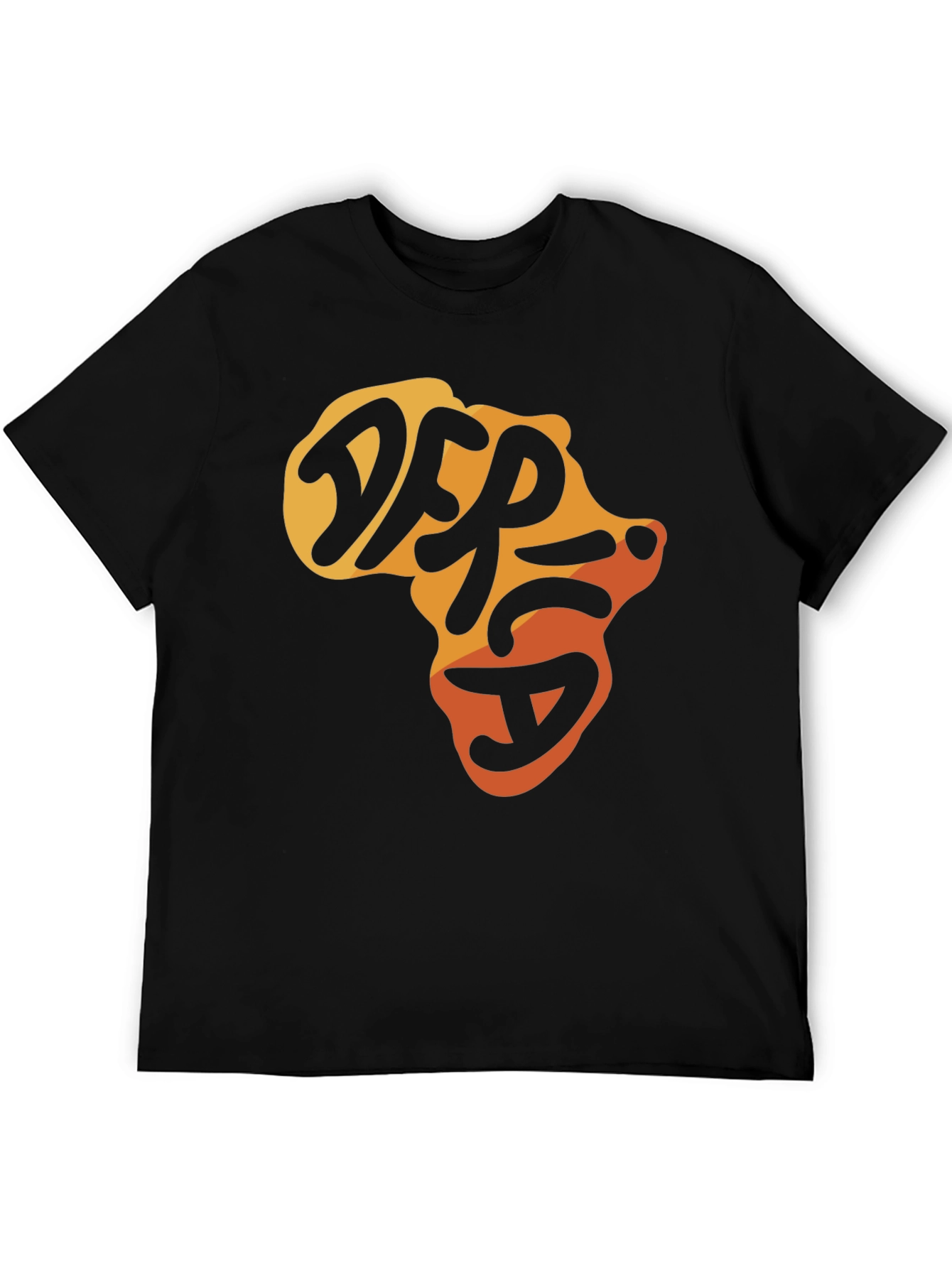 Africa Map Graphic Tee - Black