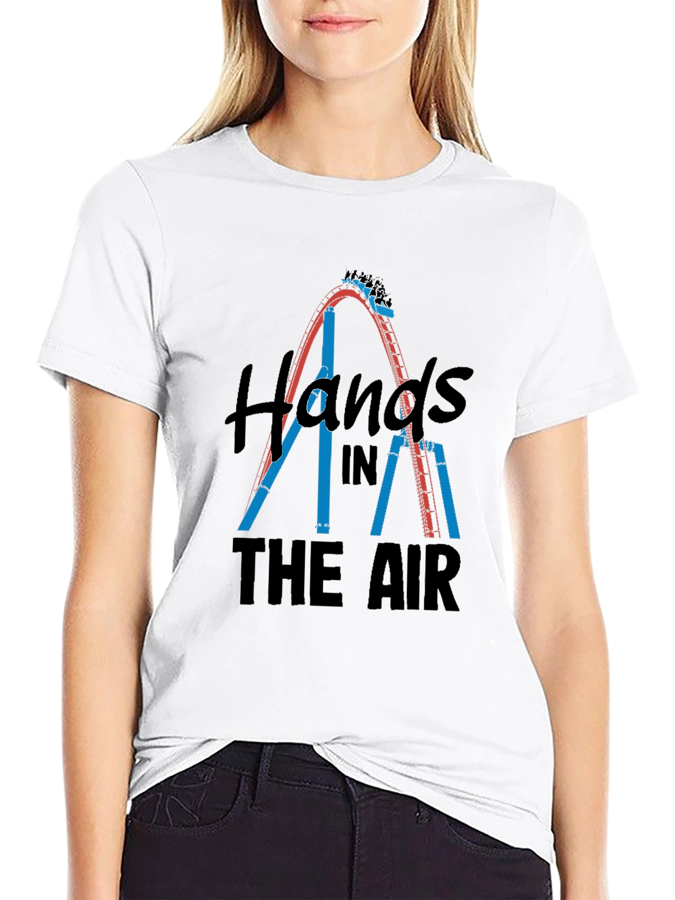 Hands in the Air Rollercoaster Graphic T-Shirt