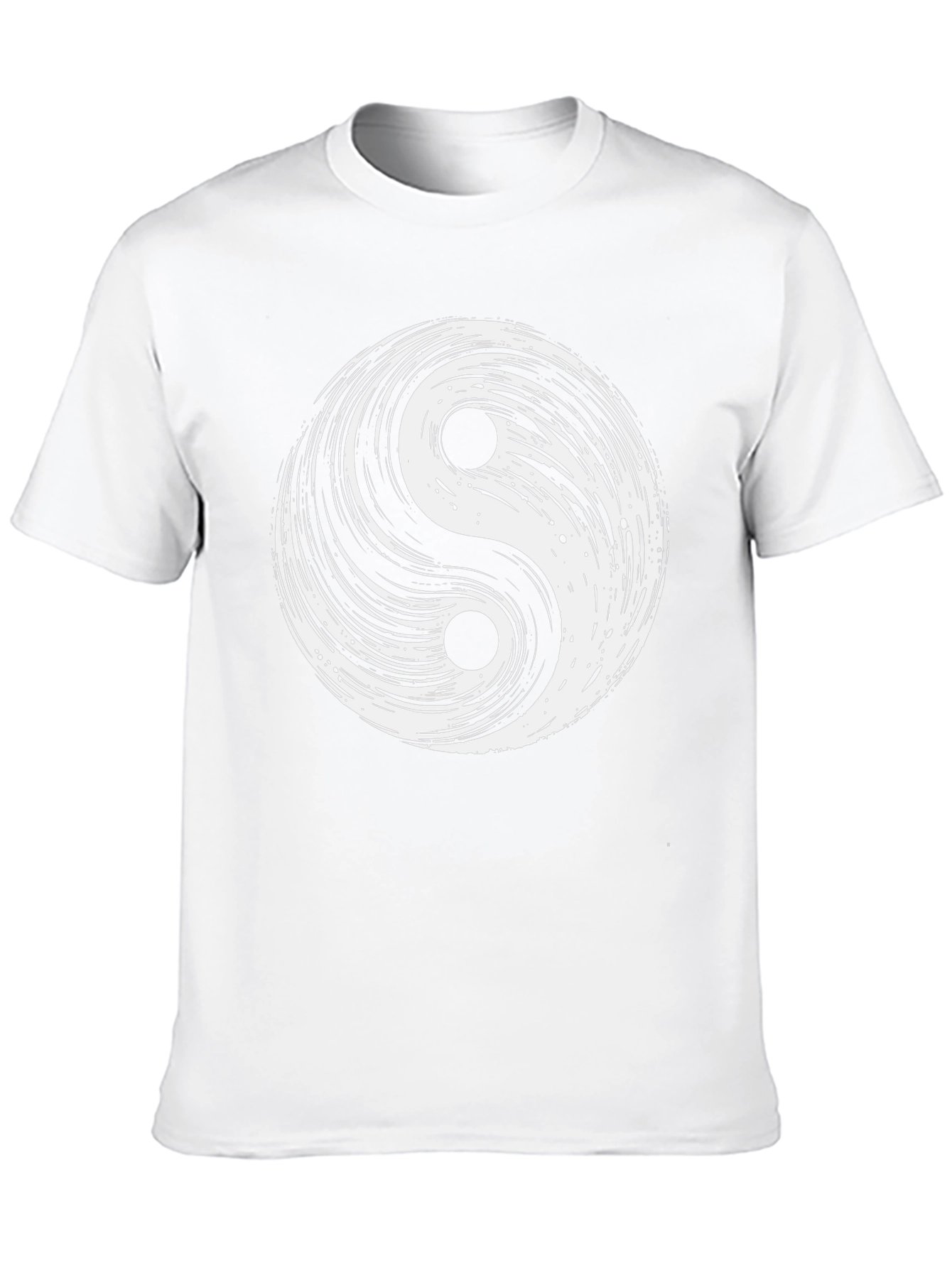 Yin Yang Symbol Graphic Tee - Classic Black Cotton