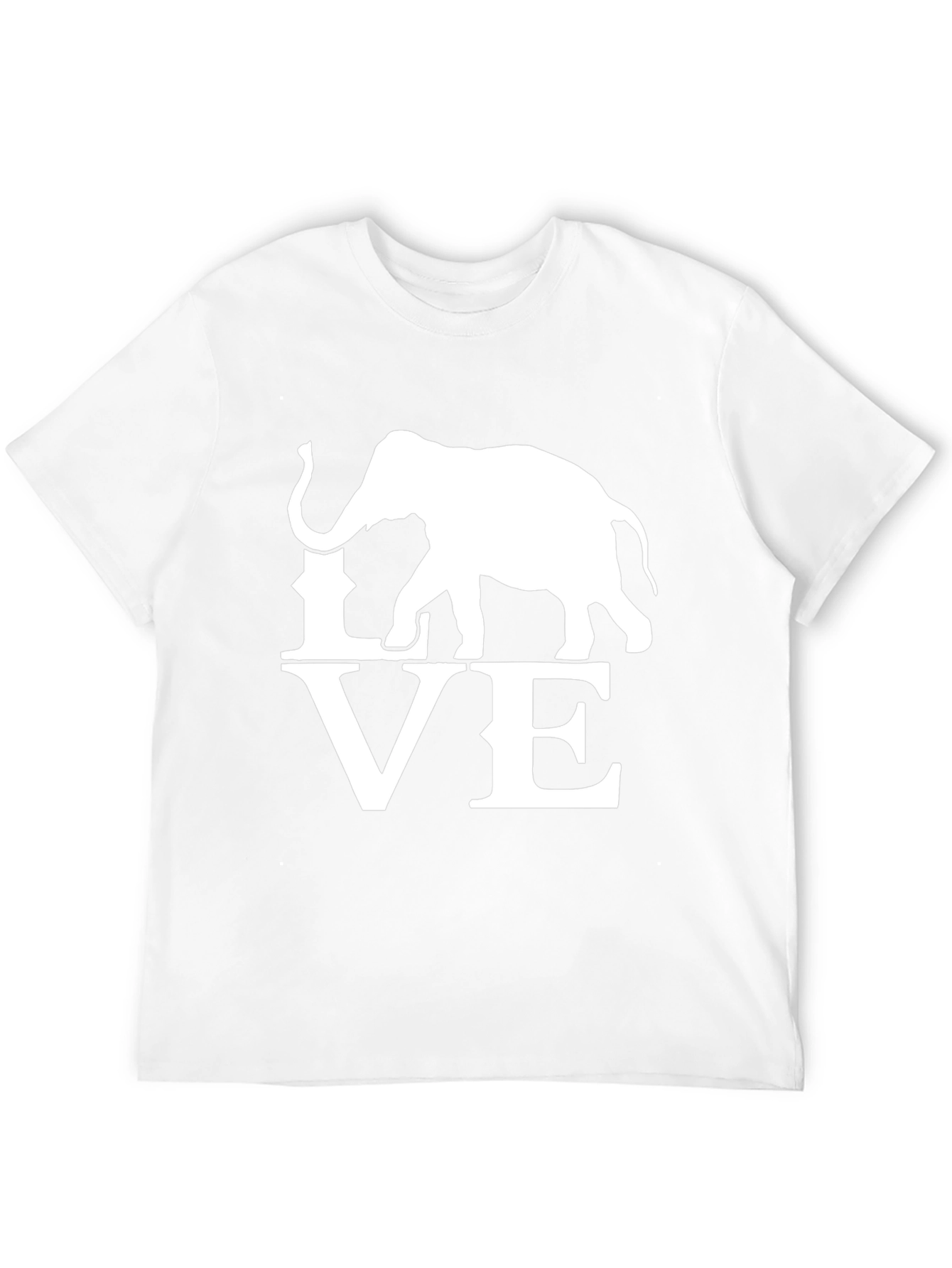 Elephant Love Graphic Black T-Shirt