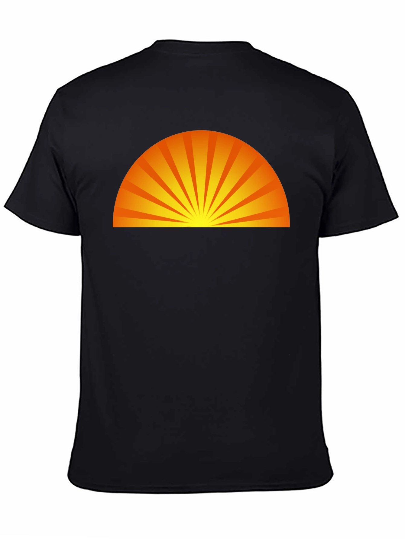 Sunrise Graphic Black T-Shirt - Modern Style