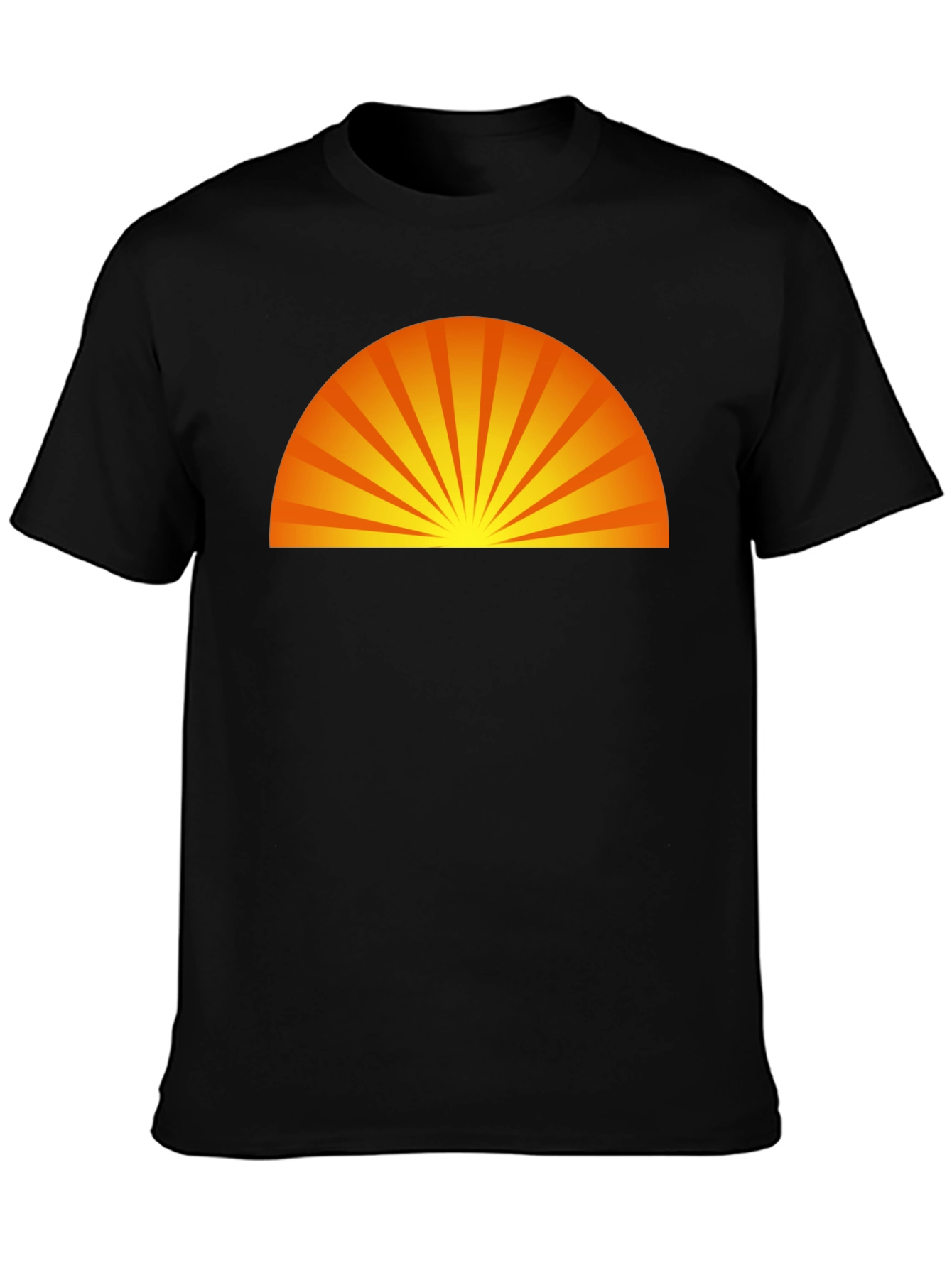 Sunrise Graphic Black T-Shirt - Modern Style