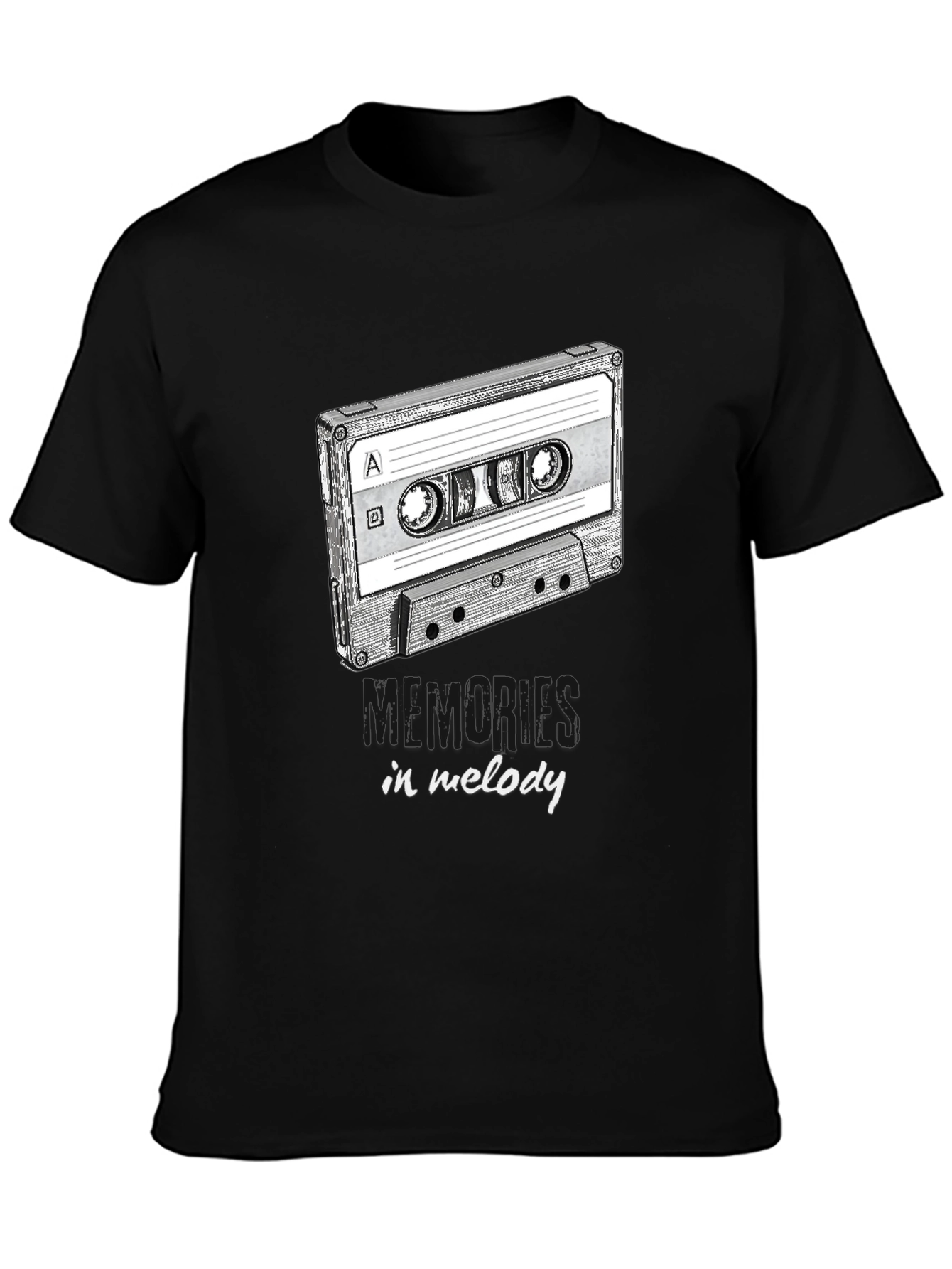 Retro Cassette Tape Memories in Melody Graphic Tee