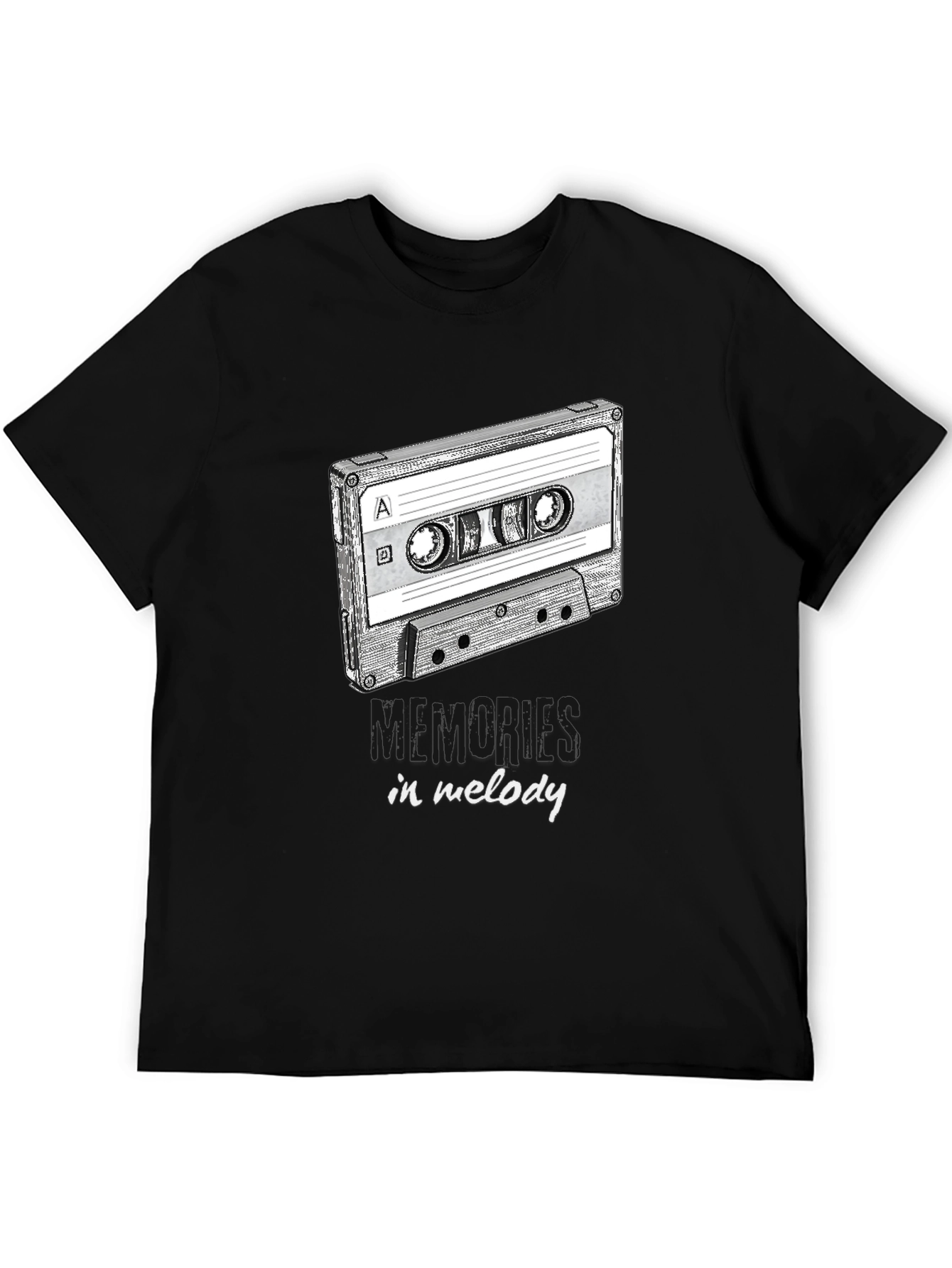 Retro Cassette Tape Memories in Melody Graphic Tee