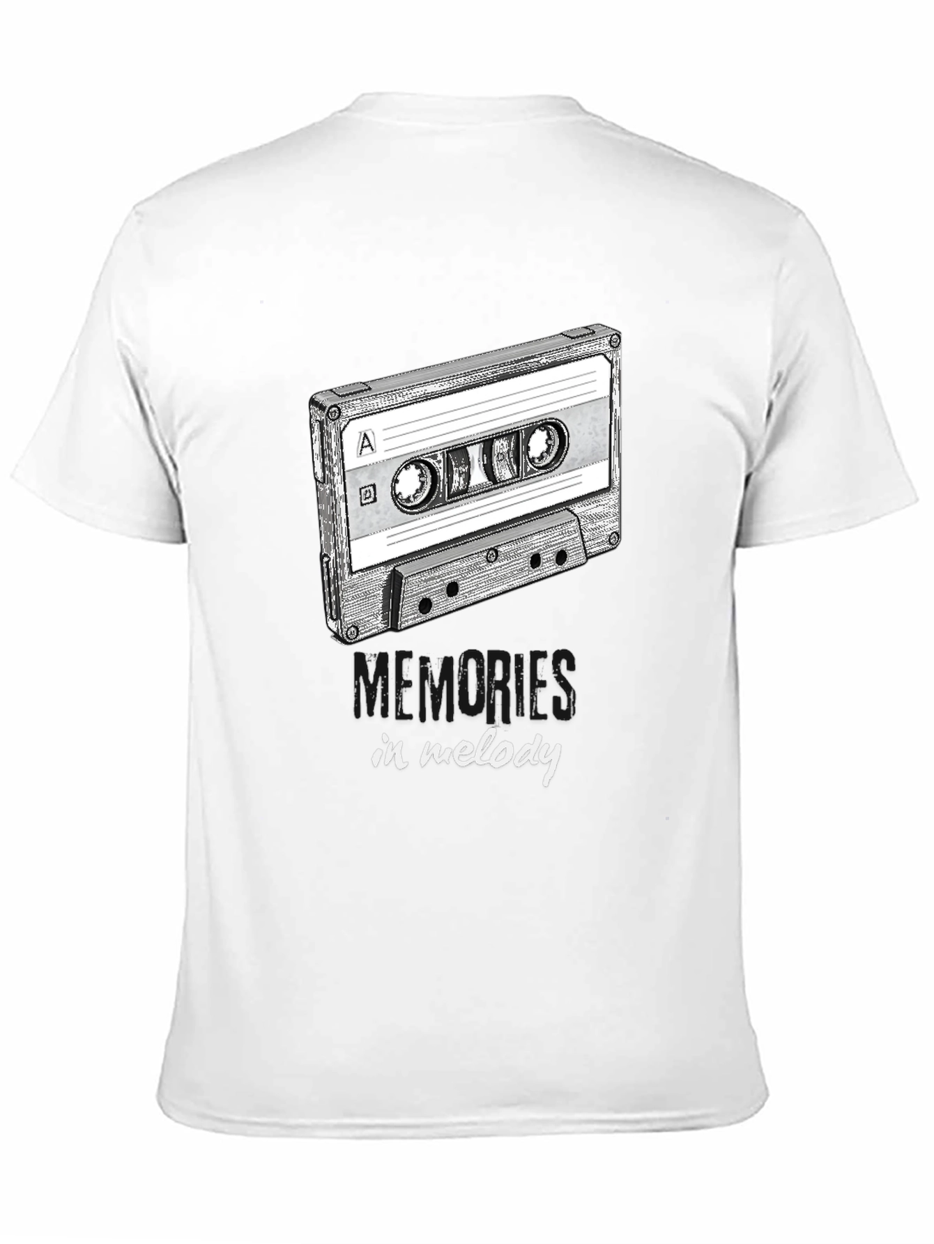 Retro Cassette Tape Memories in Melody Graphic Tee