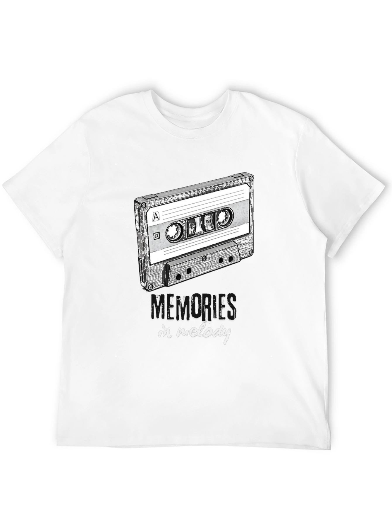 Retro Cassette Tape Memories in Melody Graphic Tee