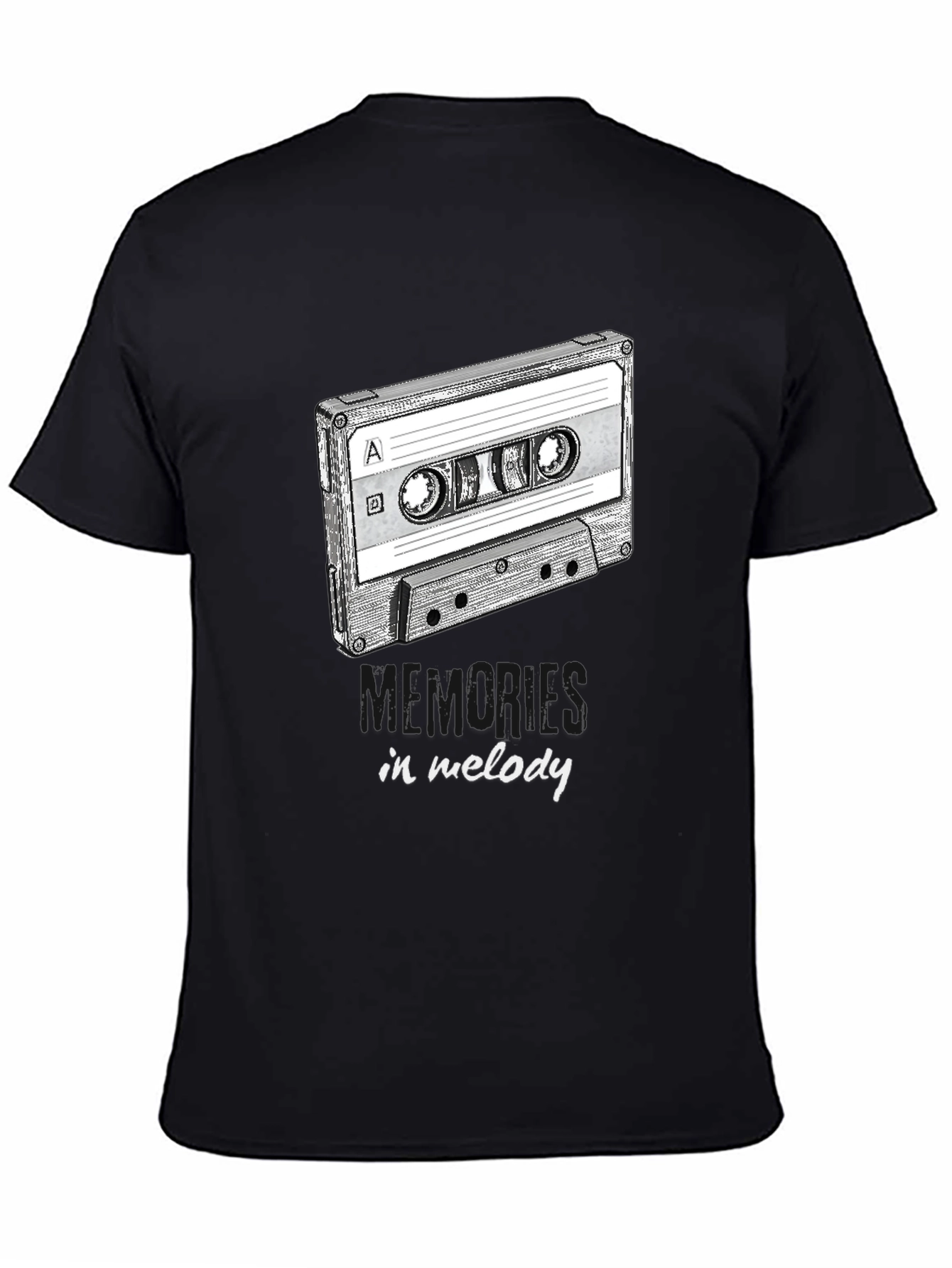 Retro Cassette Tape Memories in Melody Graphic Tee