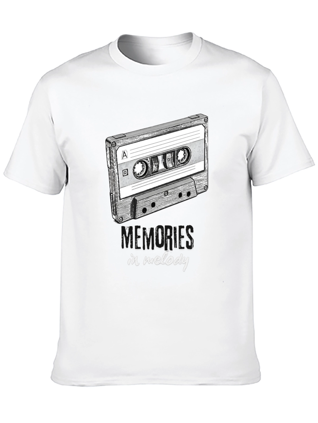 Retro Cassette Tape Memories in Melody Graphic Tee