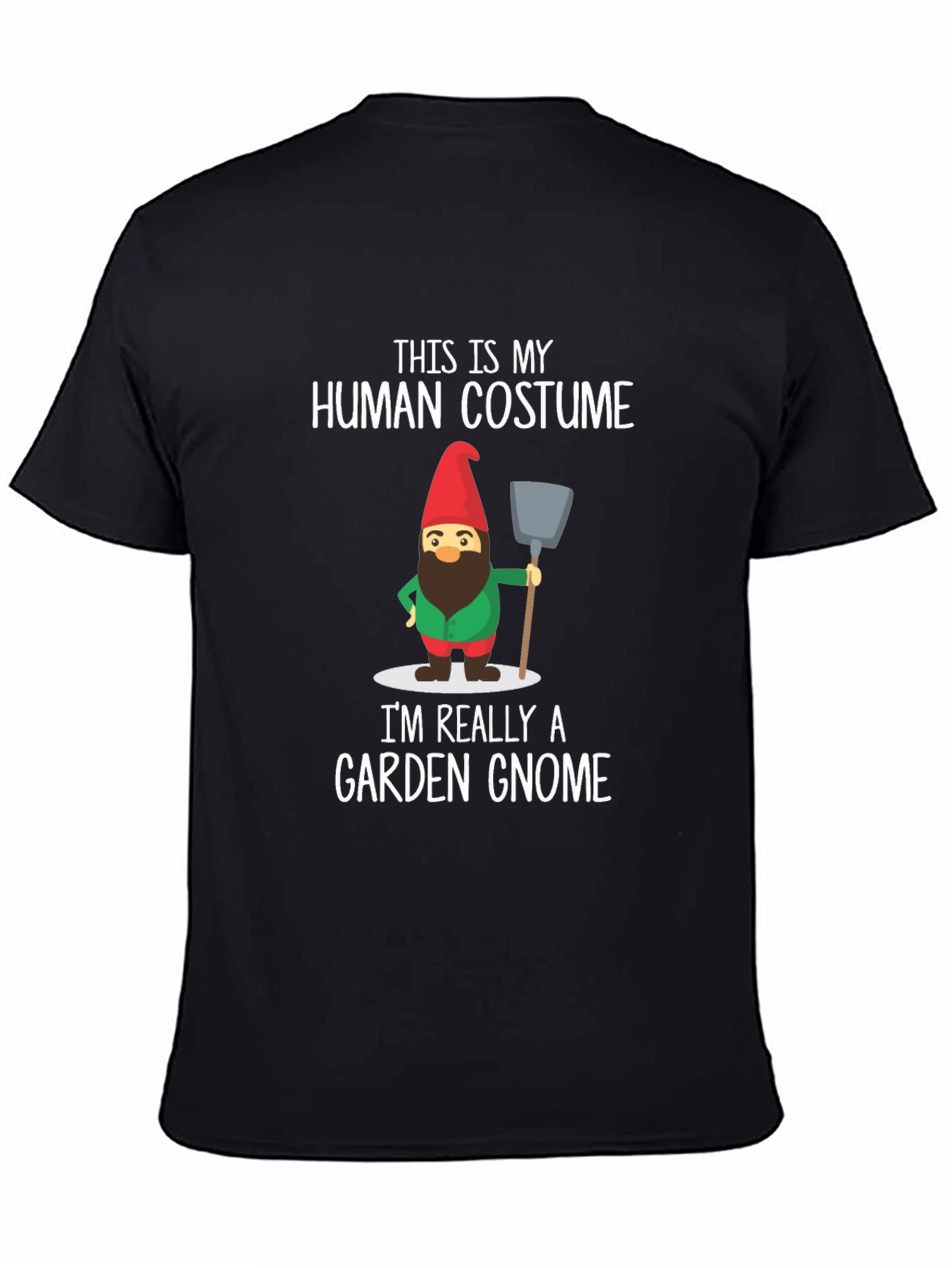 Funny Garden Gnome Human Costume T-Shirt