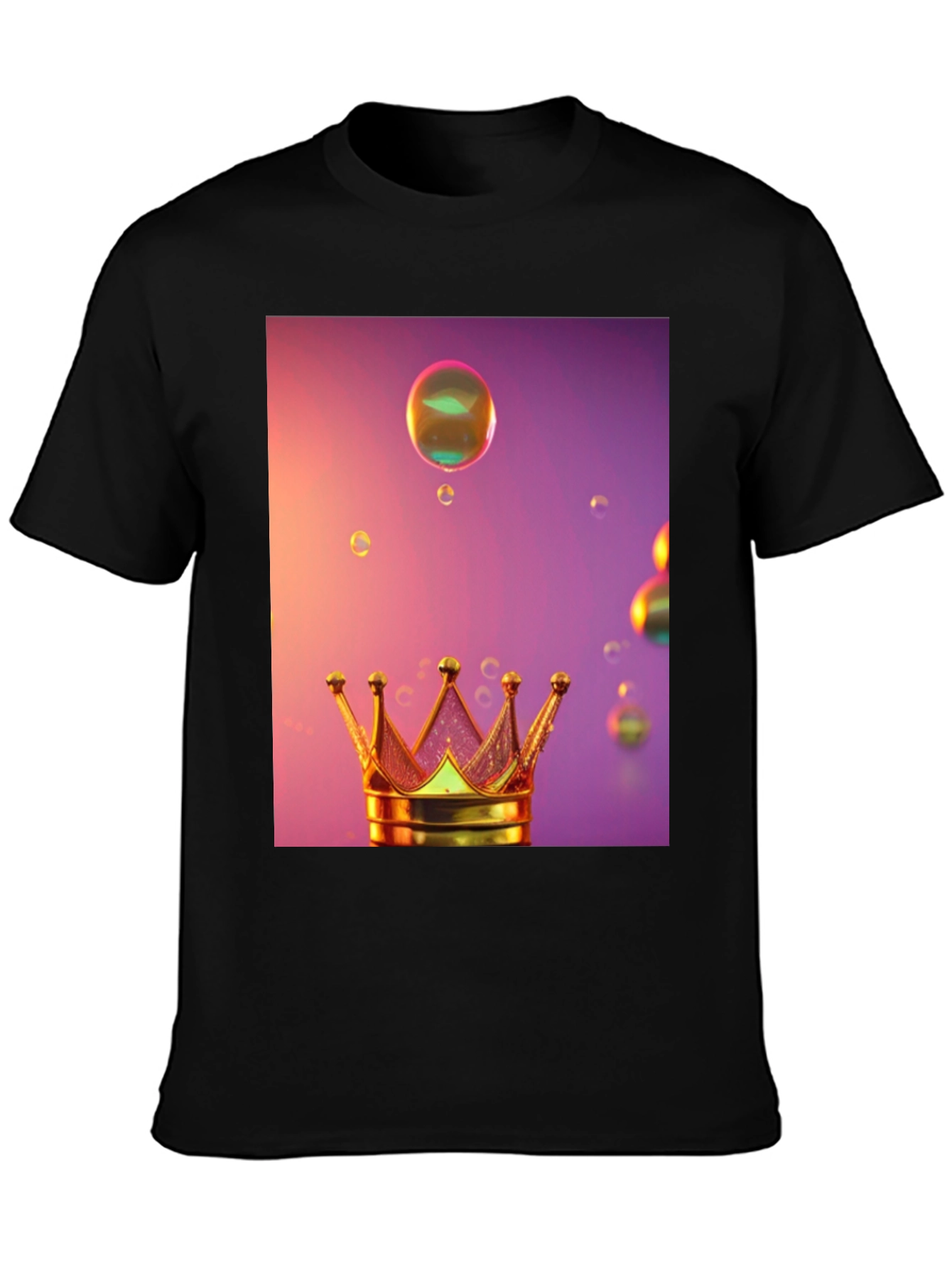 Crown and Bubbles Graphic Tee