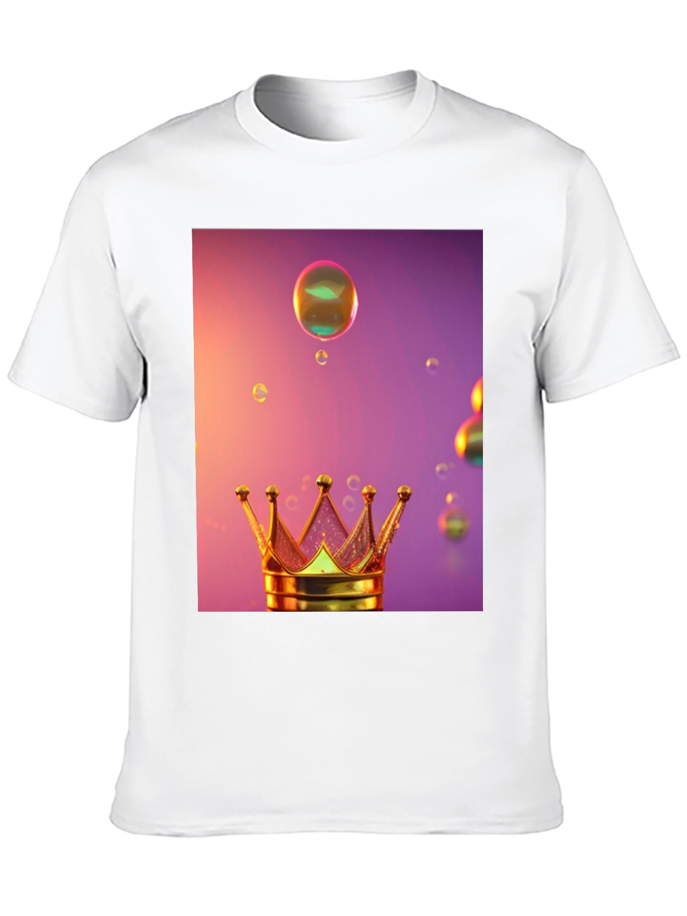 Crown and Bubbles Graphic Tee