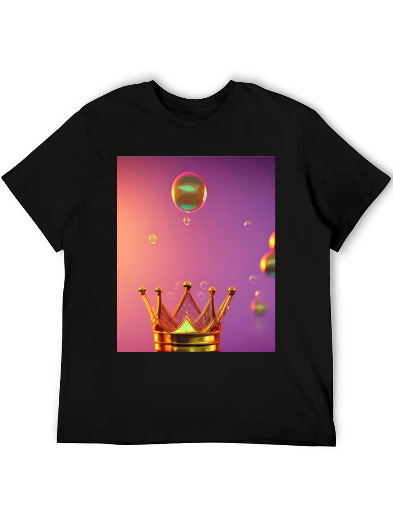 Crown and Bubbles Graphic Tee