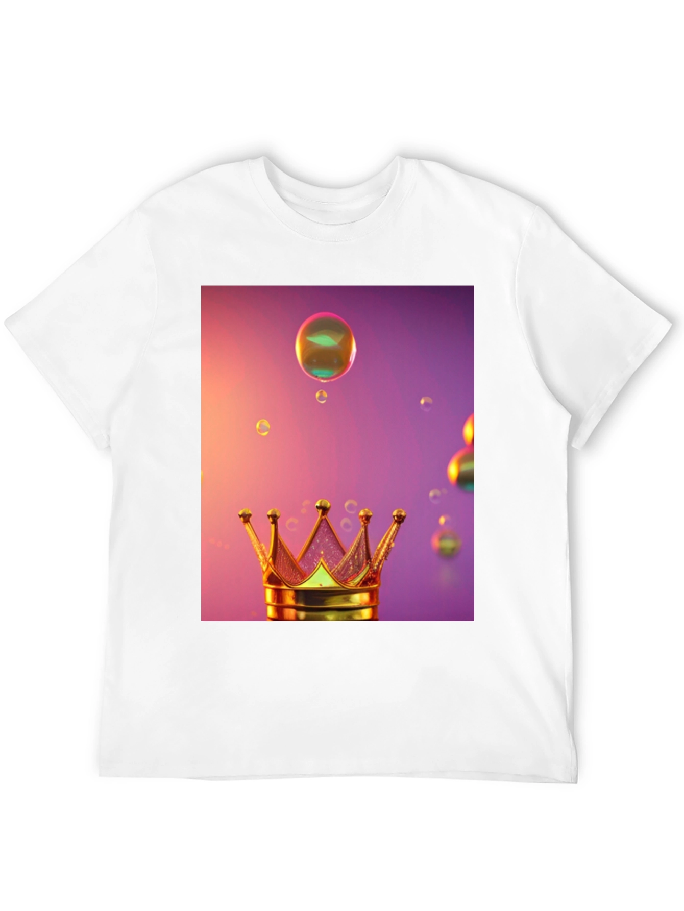 Crown and Bubbles Graphic Tee