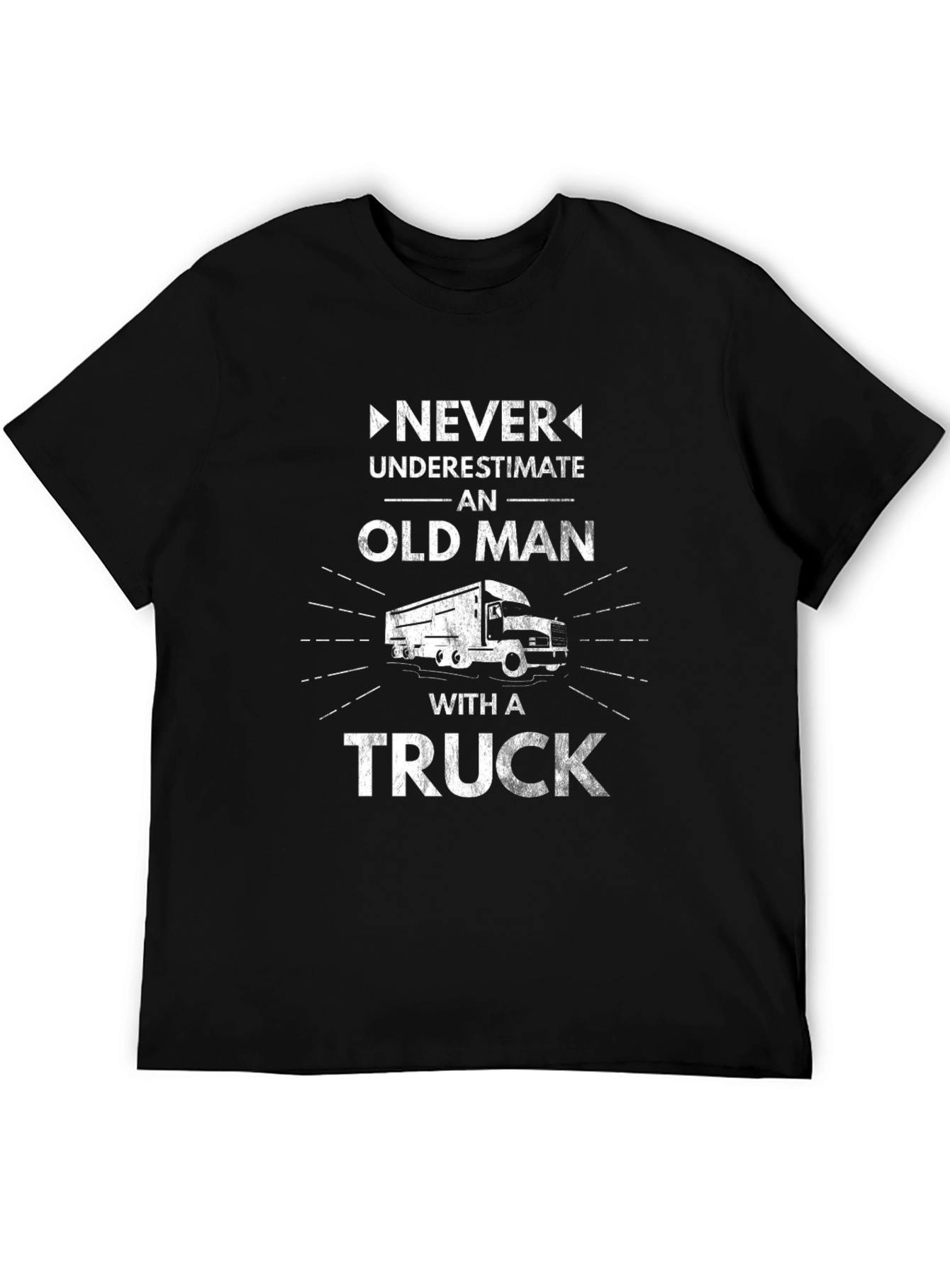 Old Man with a Truck T-Shirt