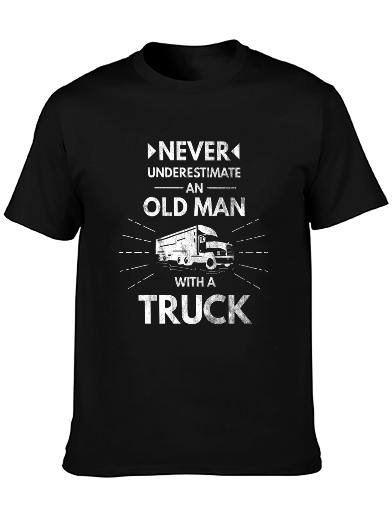 Old Man with a Truck T-Shirt