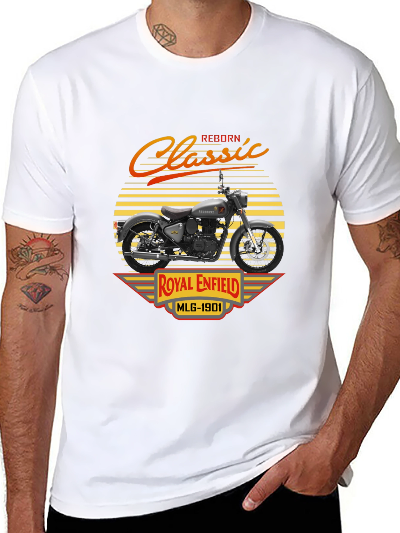 Royal Enfield Classic Reborn MLG-1901 T-Shirt