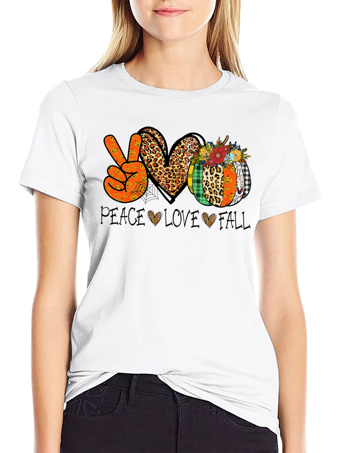 Peace Love Fall Graphic Tee