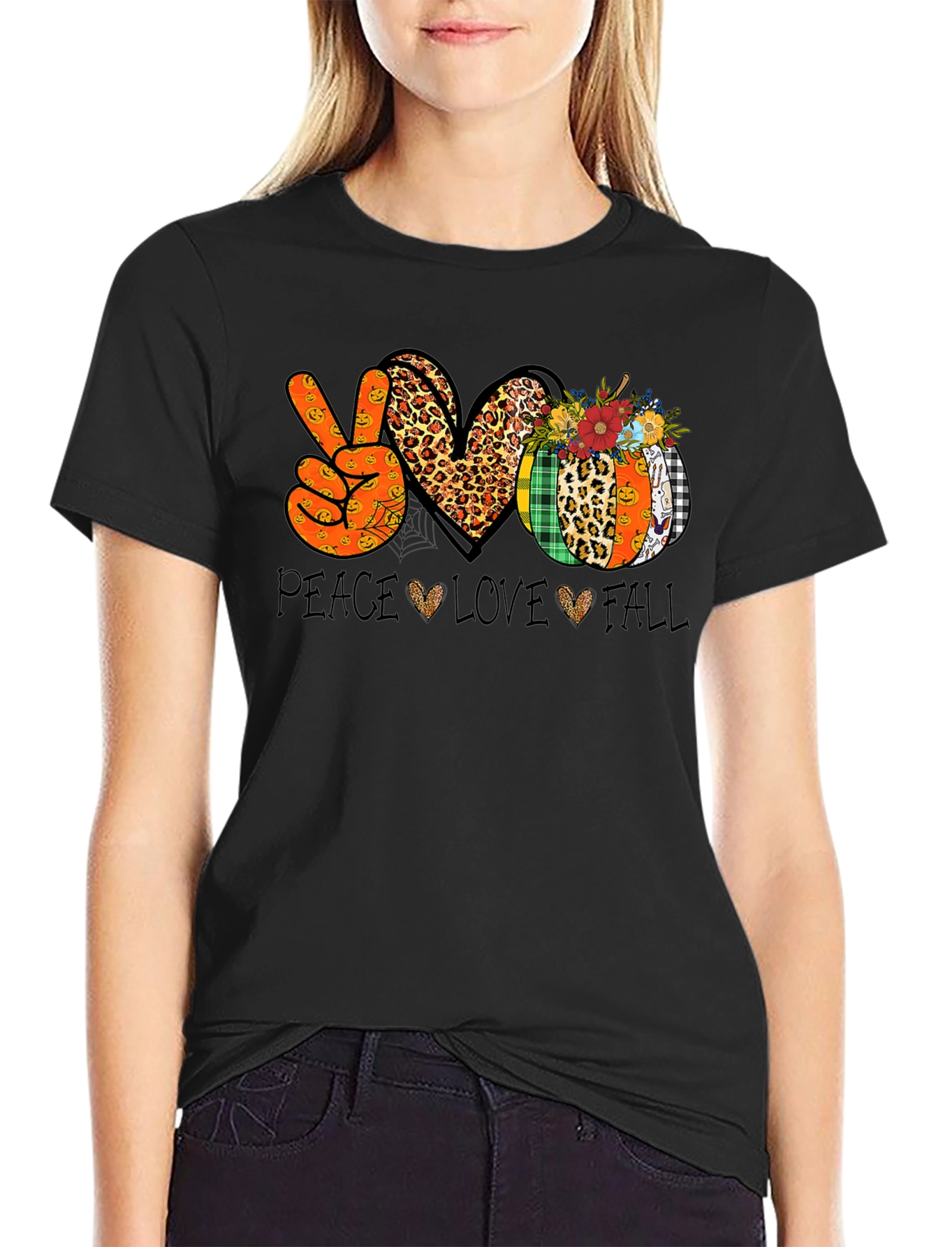Peace Love Fall Graphic Tee
