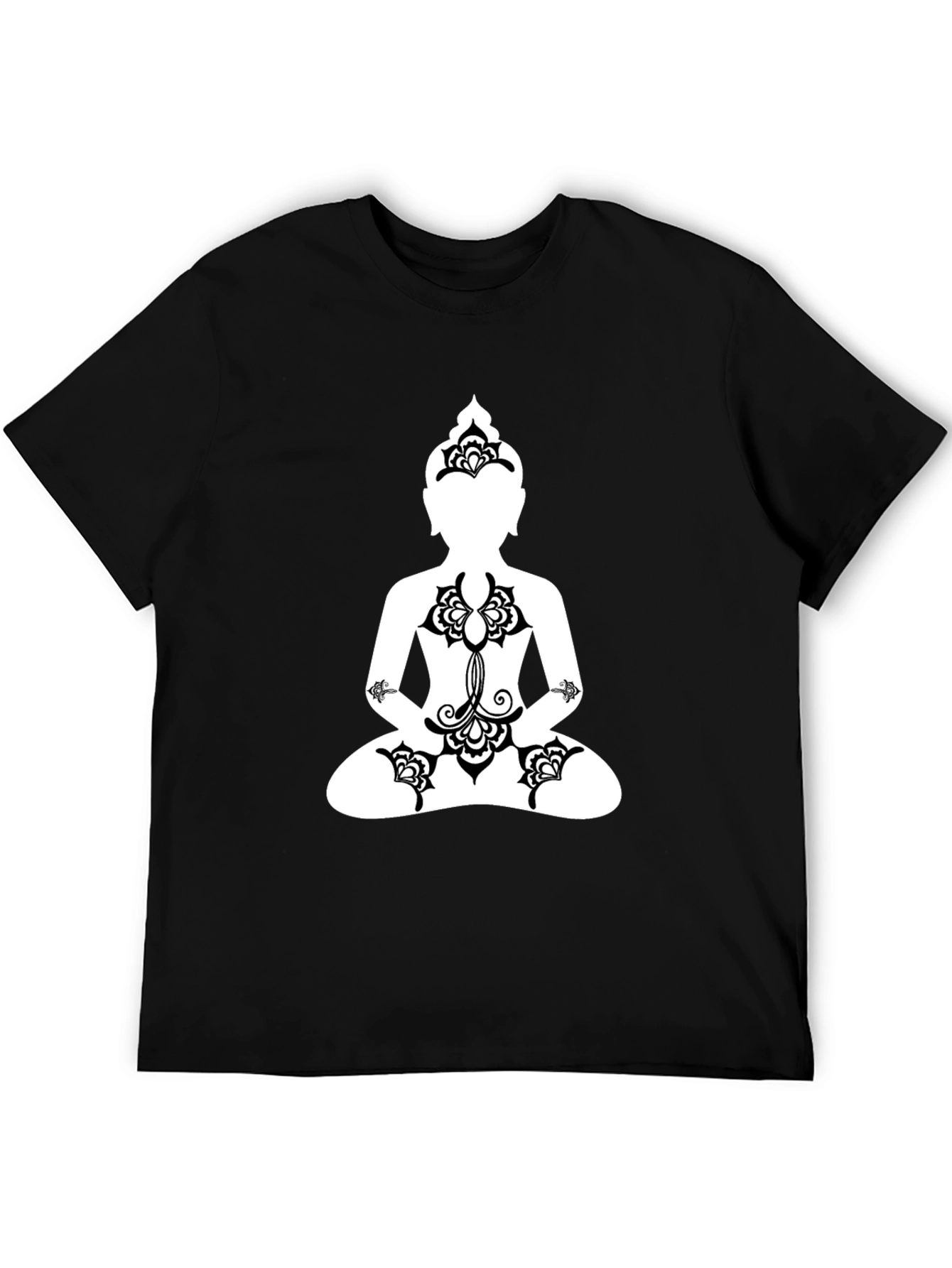 Buddha Graphic Tee - Black Meditative T-Shirt