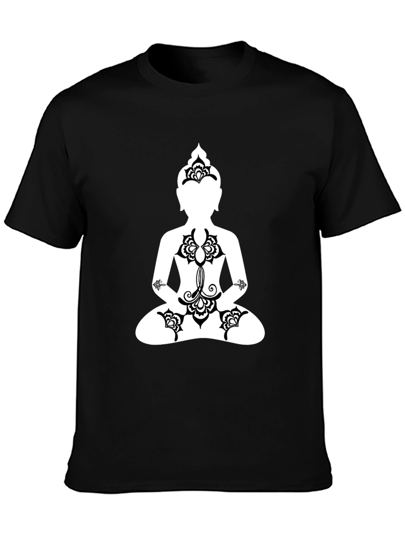 Buddha Graphic Tee - Black Meditative T-Shirt