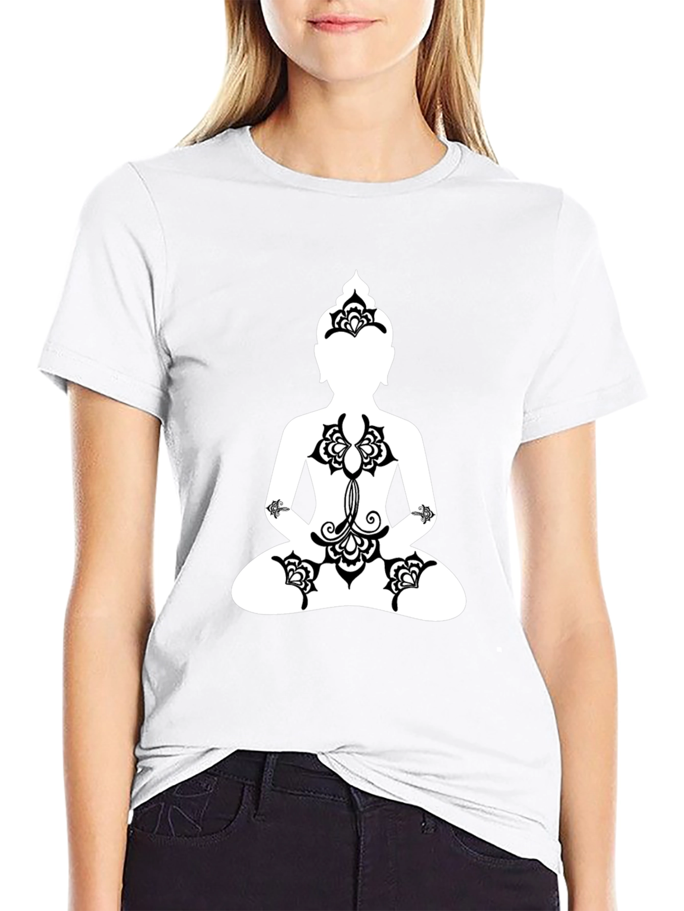 Buddha Graphic Tee - Black Meditative T-Shirt