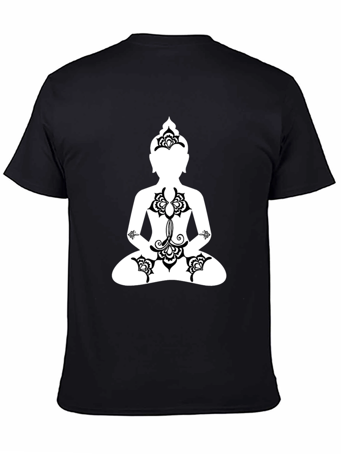 Buddha Graphic Tee - Black Meditative T-Shirt
