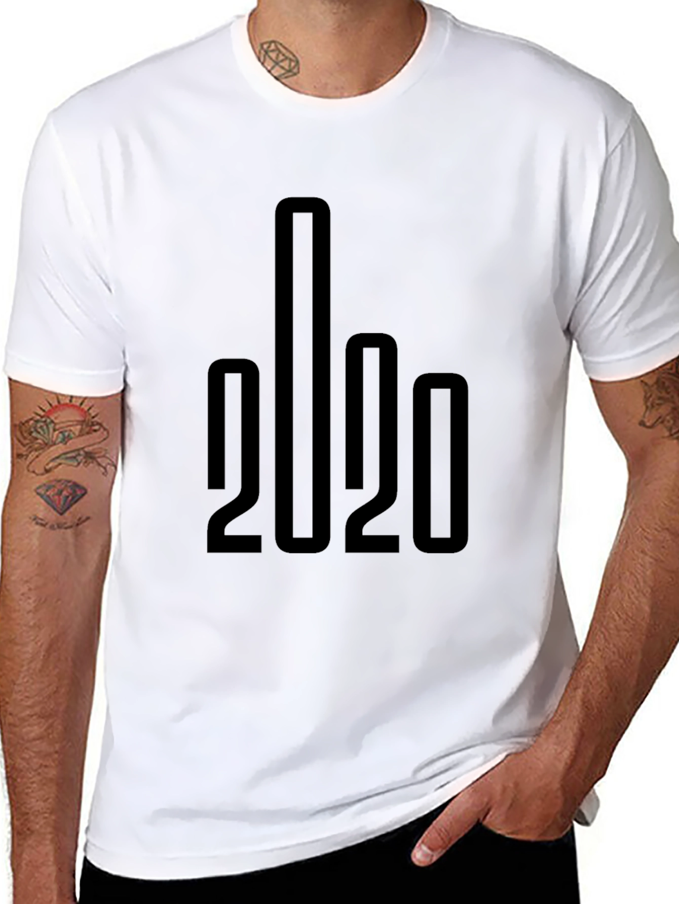 Offensive 2020 Humor Black Graphic Tee