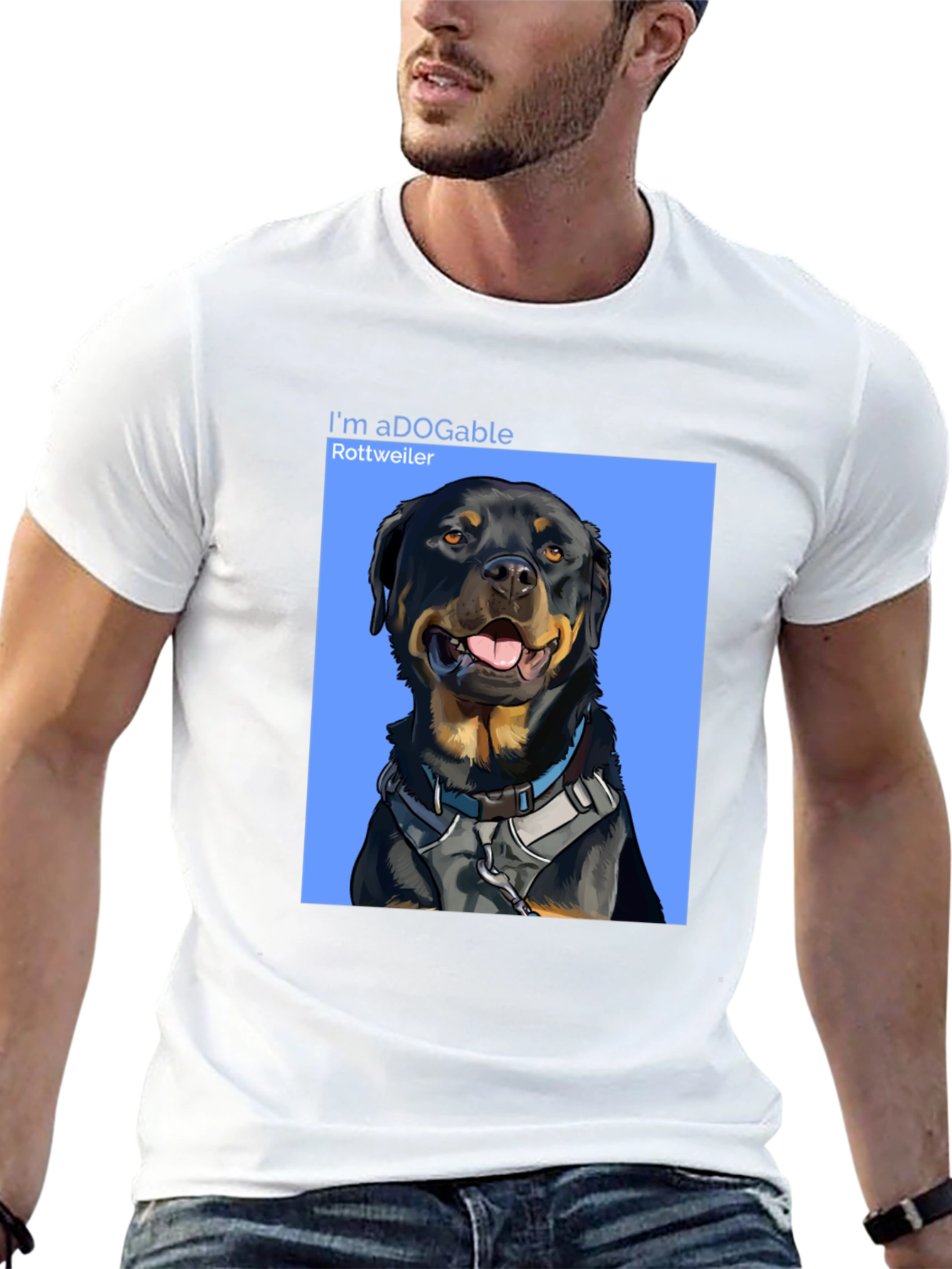 Rottweiler Dog T-Shirt - aDOGable Cute Pet Tee